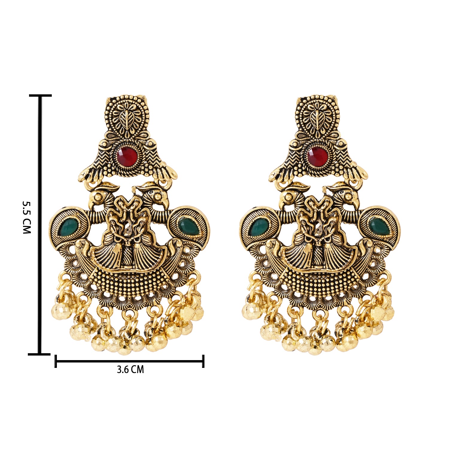 Vintage-Style Antique Earrings - Ethnic & Festive Wear