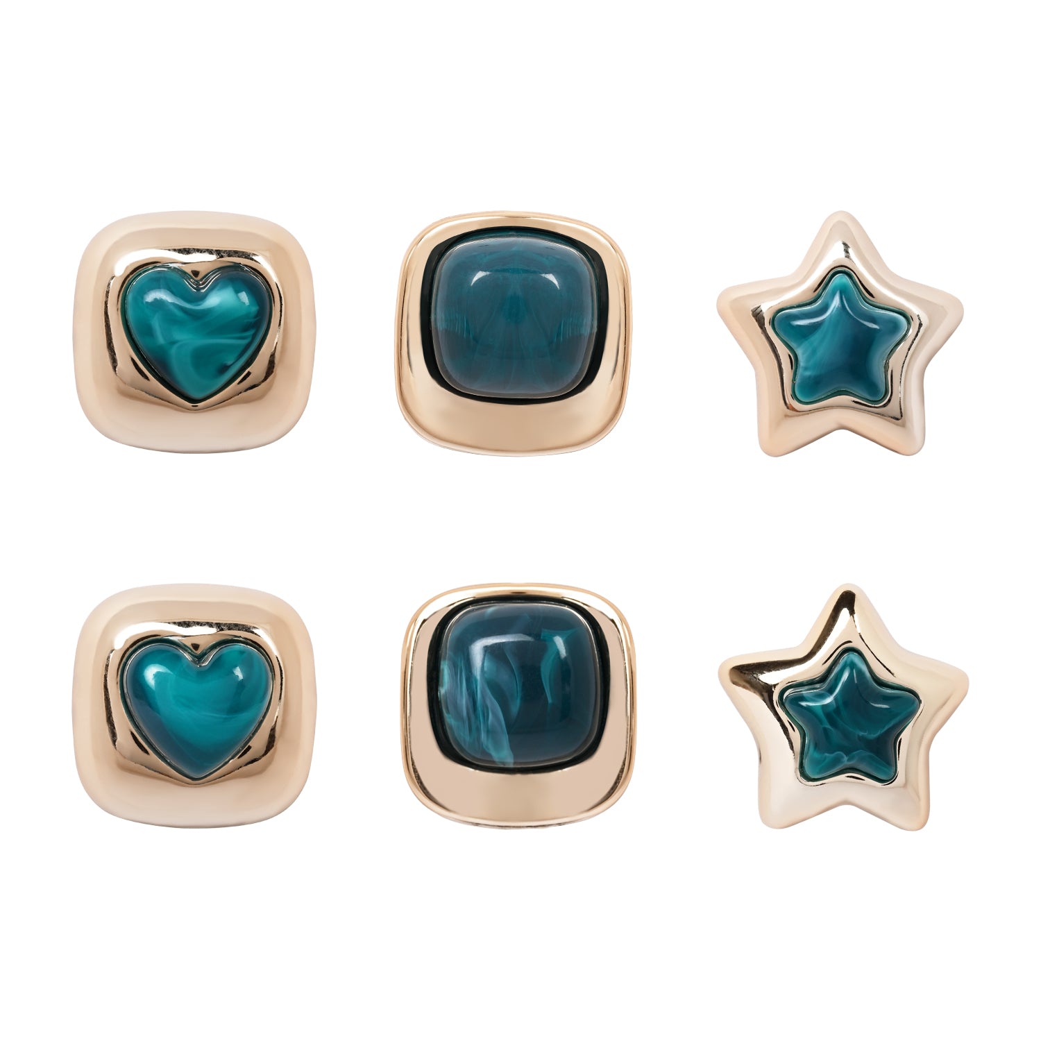 Montana Vibe – Set of 3 Quirky Stud Earrings