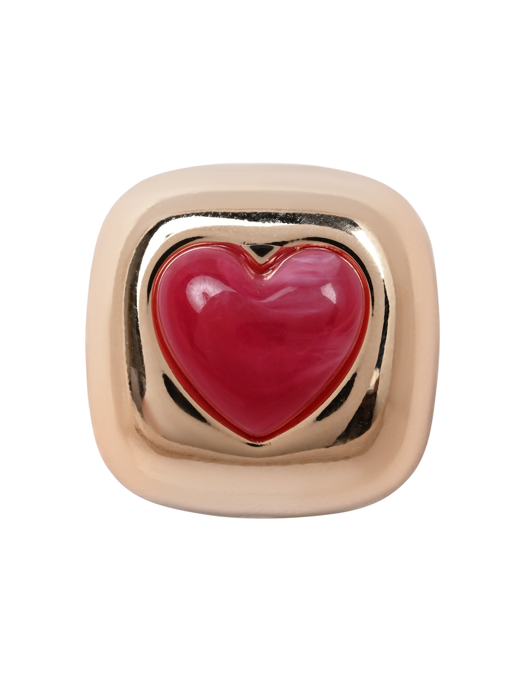 Berry Blush – Set of 3 Quirky Red Enamel Stud Earrings