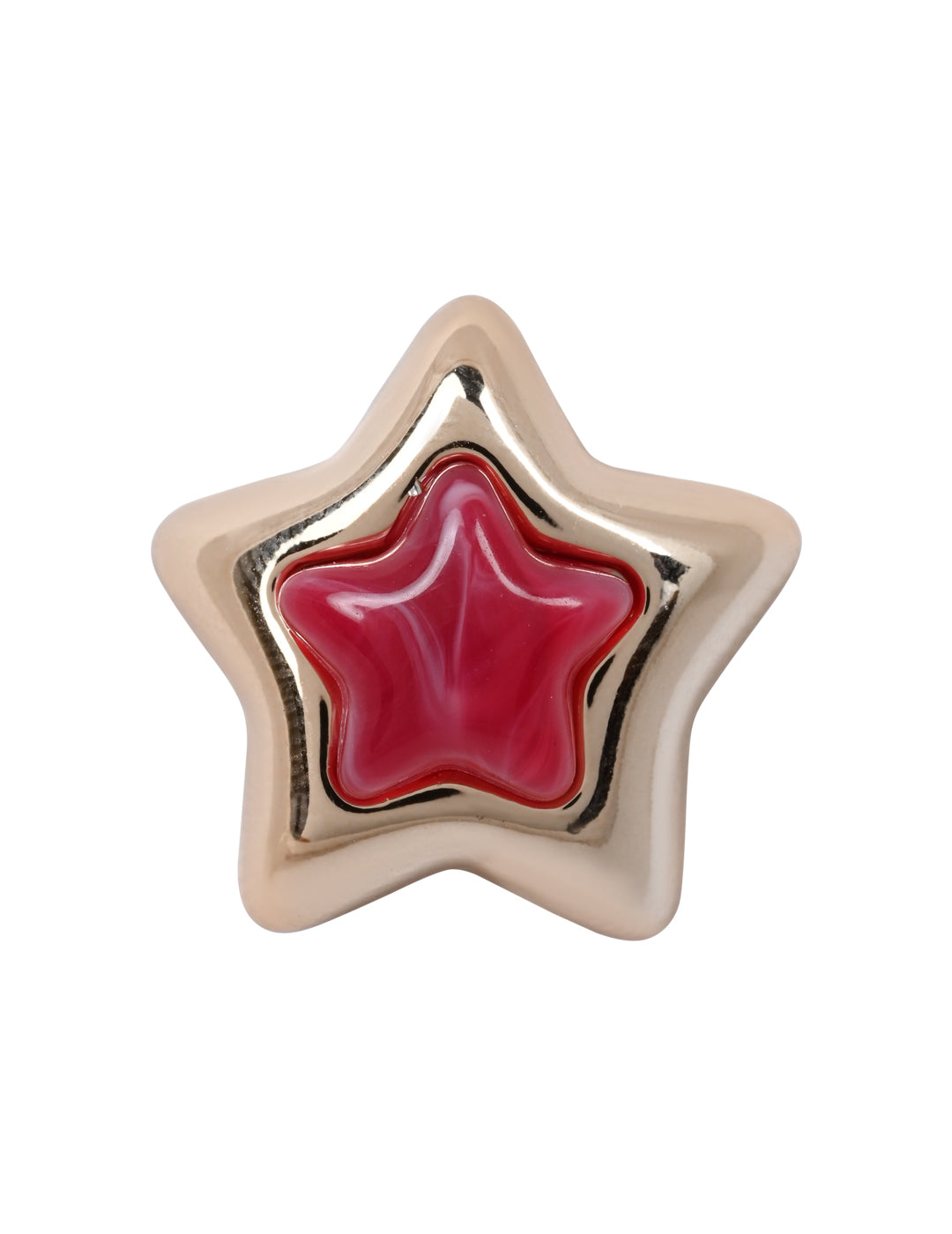 Berry Blush – Set of 3 Quirky Red Enamel Stud Earrings