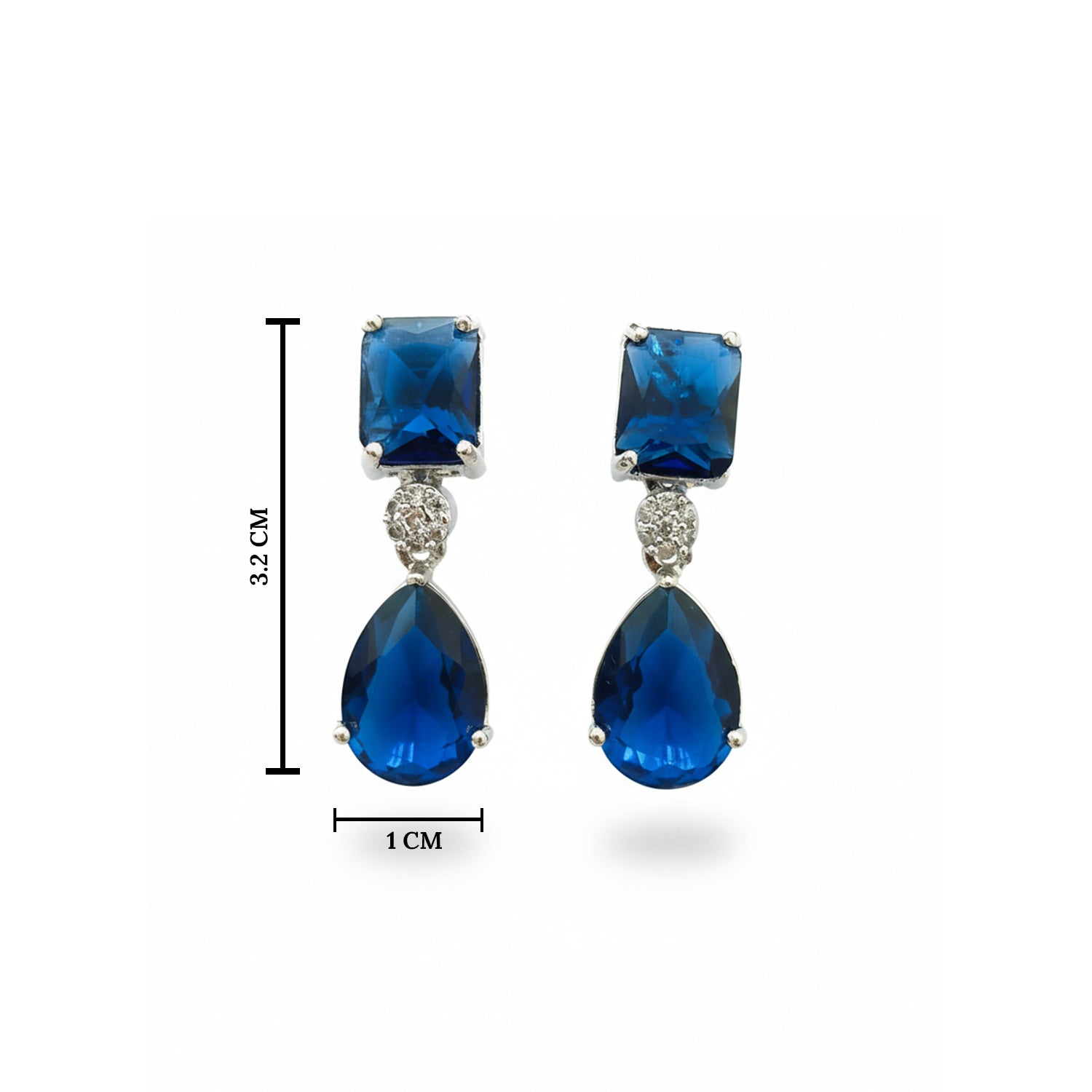 Lia Silver Blue Earrings