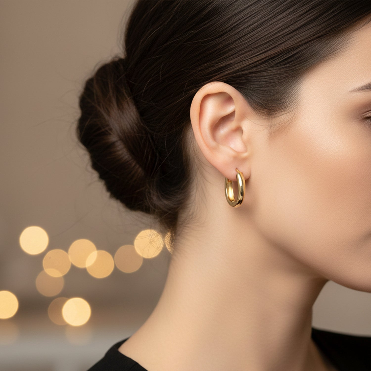 Blair- Set of Gold Plated Hoop Earrings