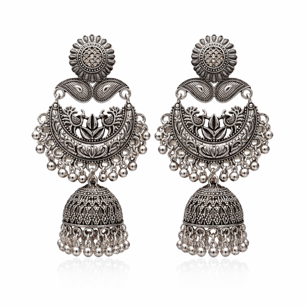 Nithya- Traditional Ethnic Antique Dangle Earrings