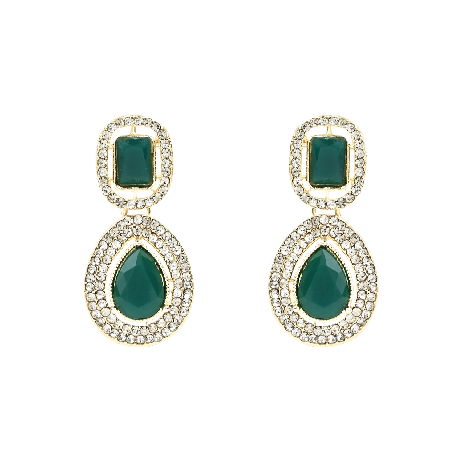 Viyana Green Earrings