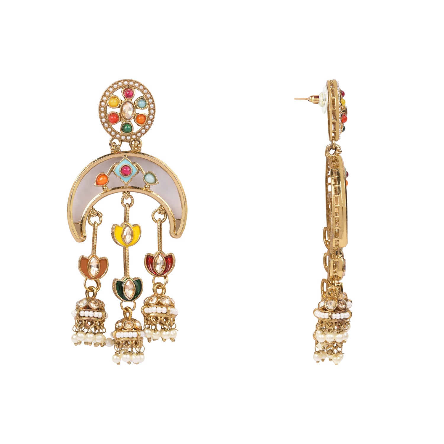 Anuja- Multicolor Mother of Pearl Earrings
