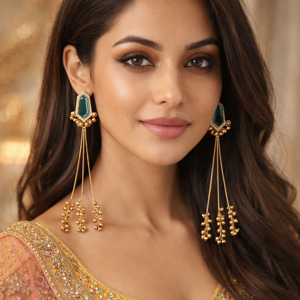 Rivaya - Festive Montana Kashmiri Earrings