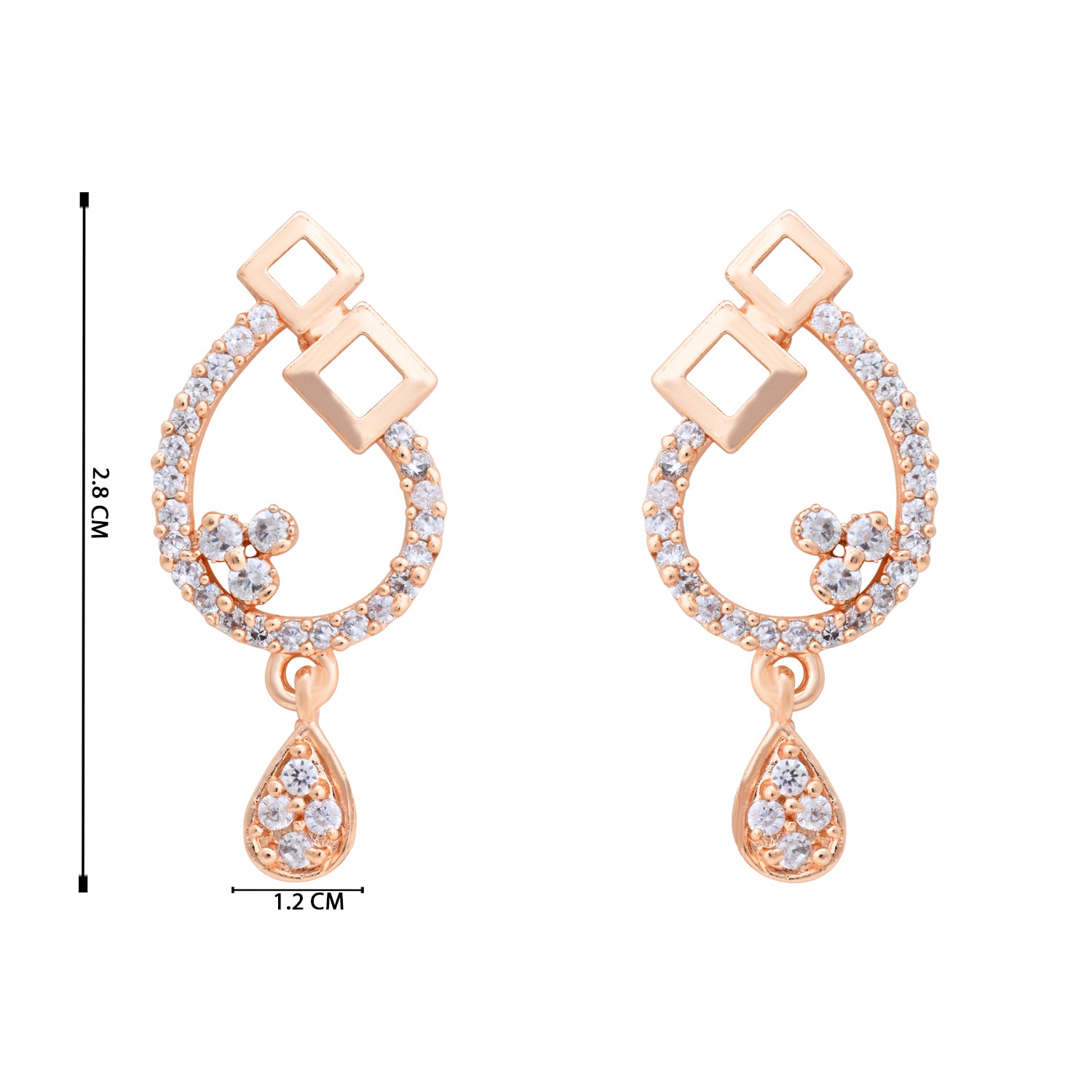 Aviya RoseGold Studs