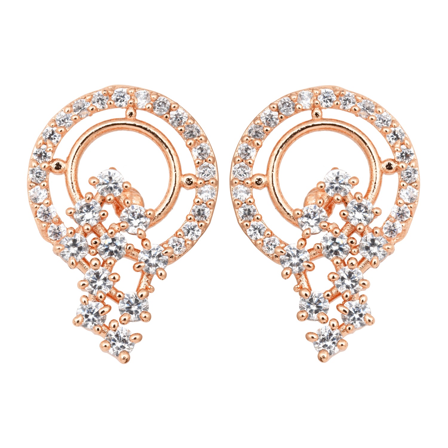Rhea RoseGold Studs