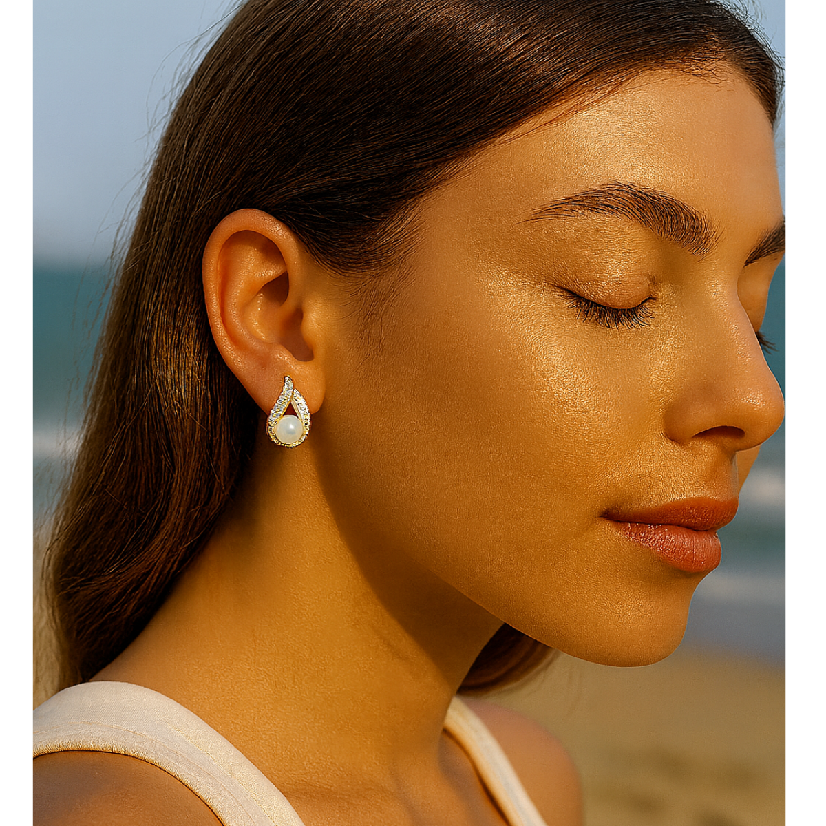 Vashti RoseGold Studs