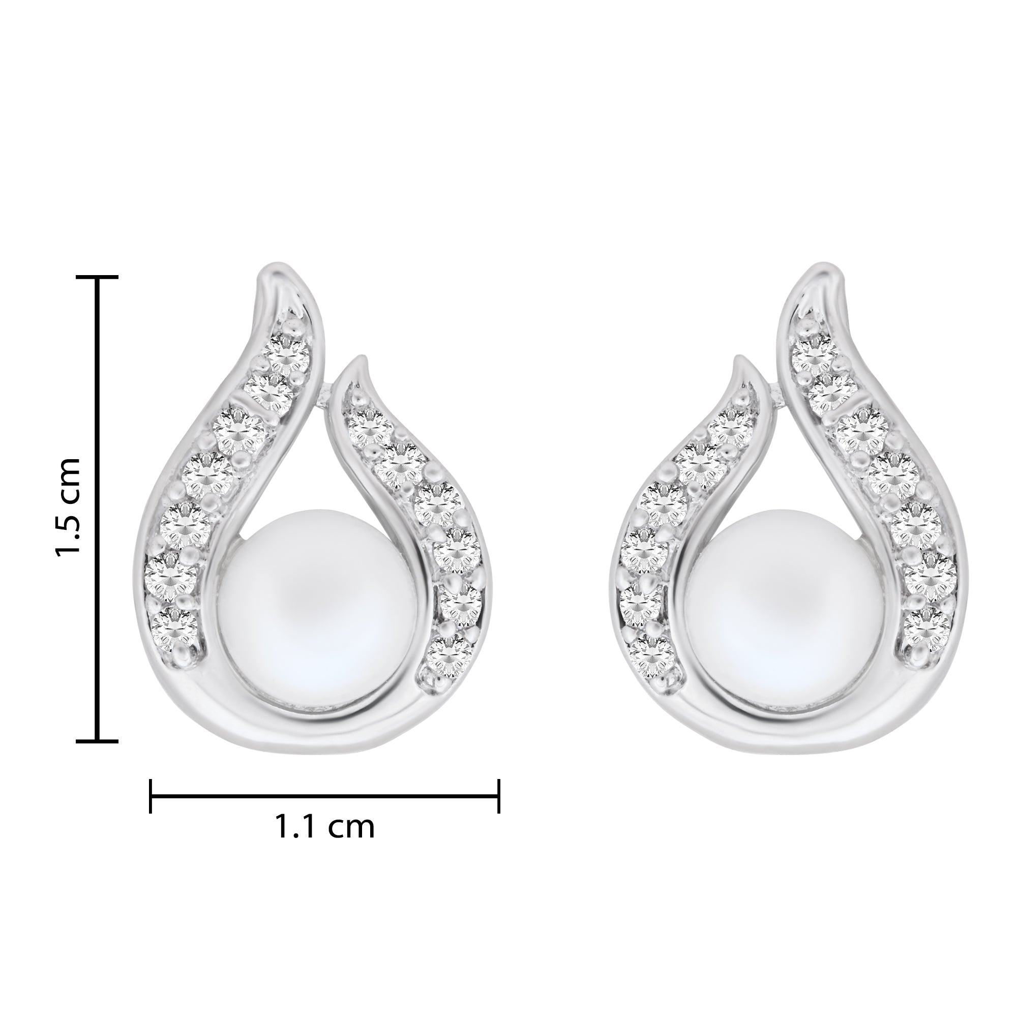 Vashti Silver Studs