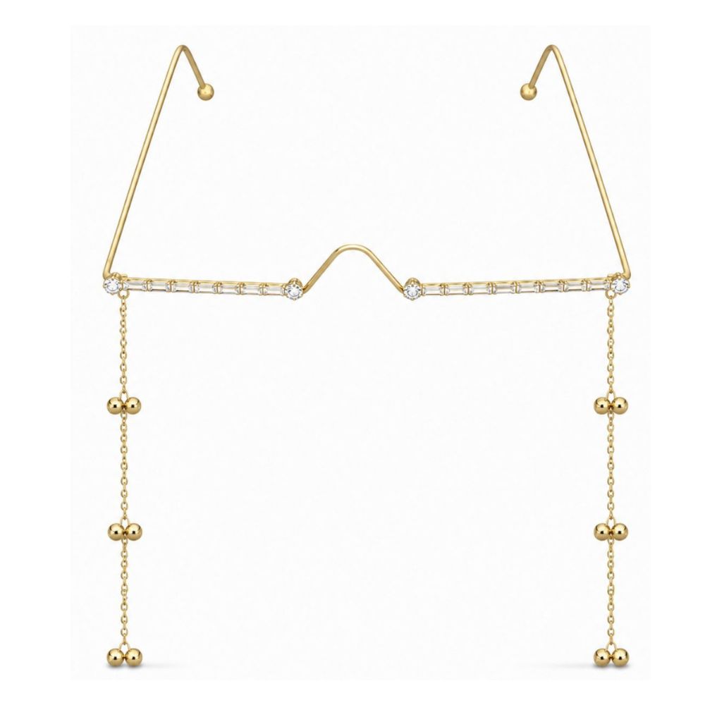 Iraaavi- Crystal Facelet with Bead Tassels