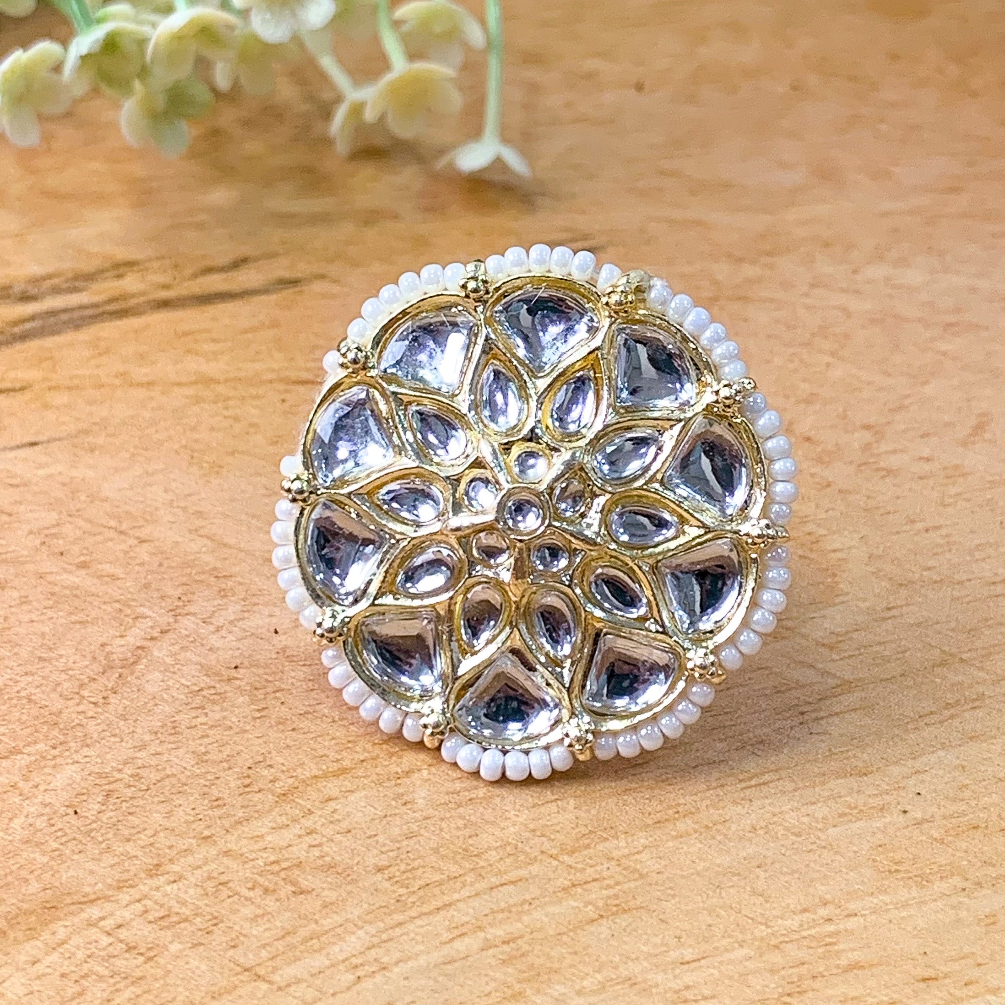 Isvari White Ring