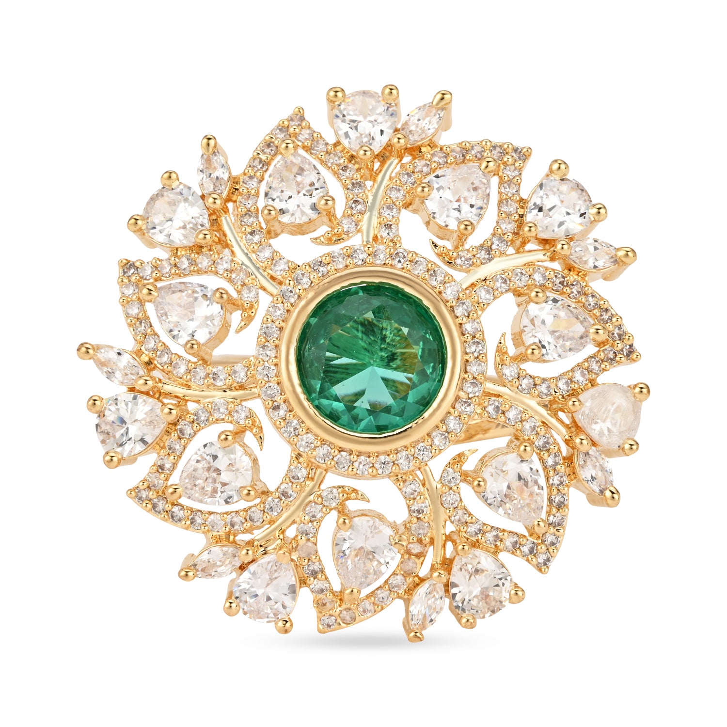 Anora Green CZ Ring
