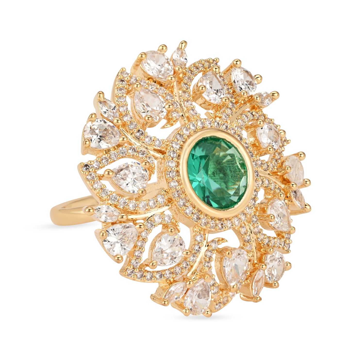 Anora Green CZ Ring
