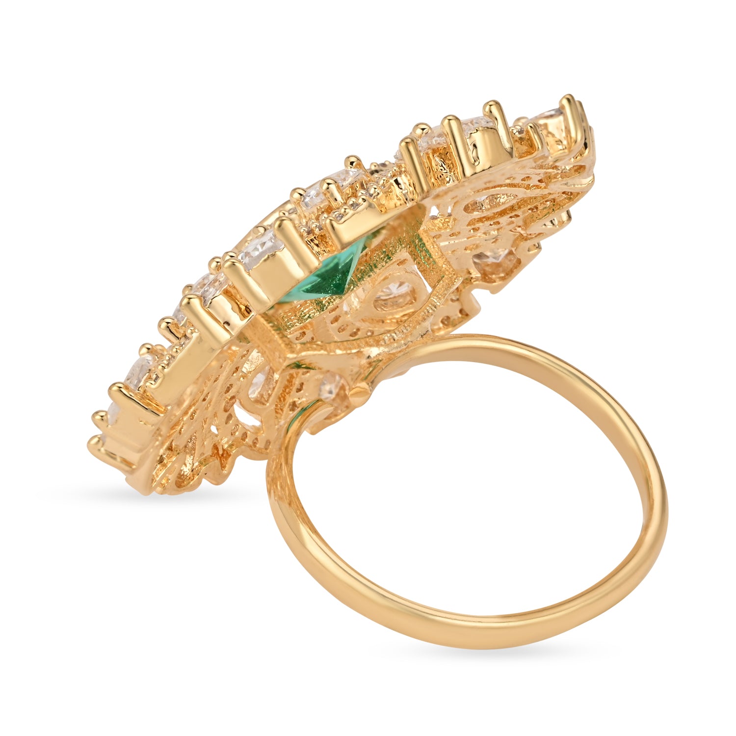 Anora Green CZ Ring