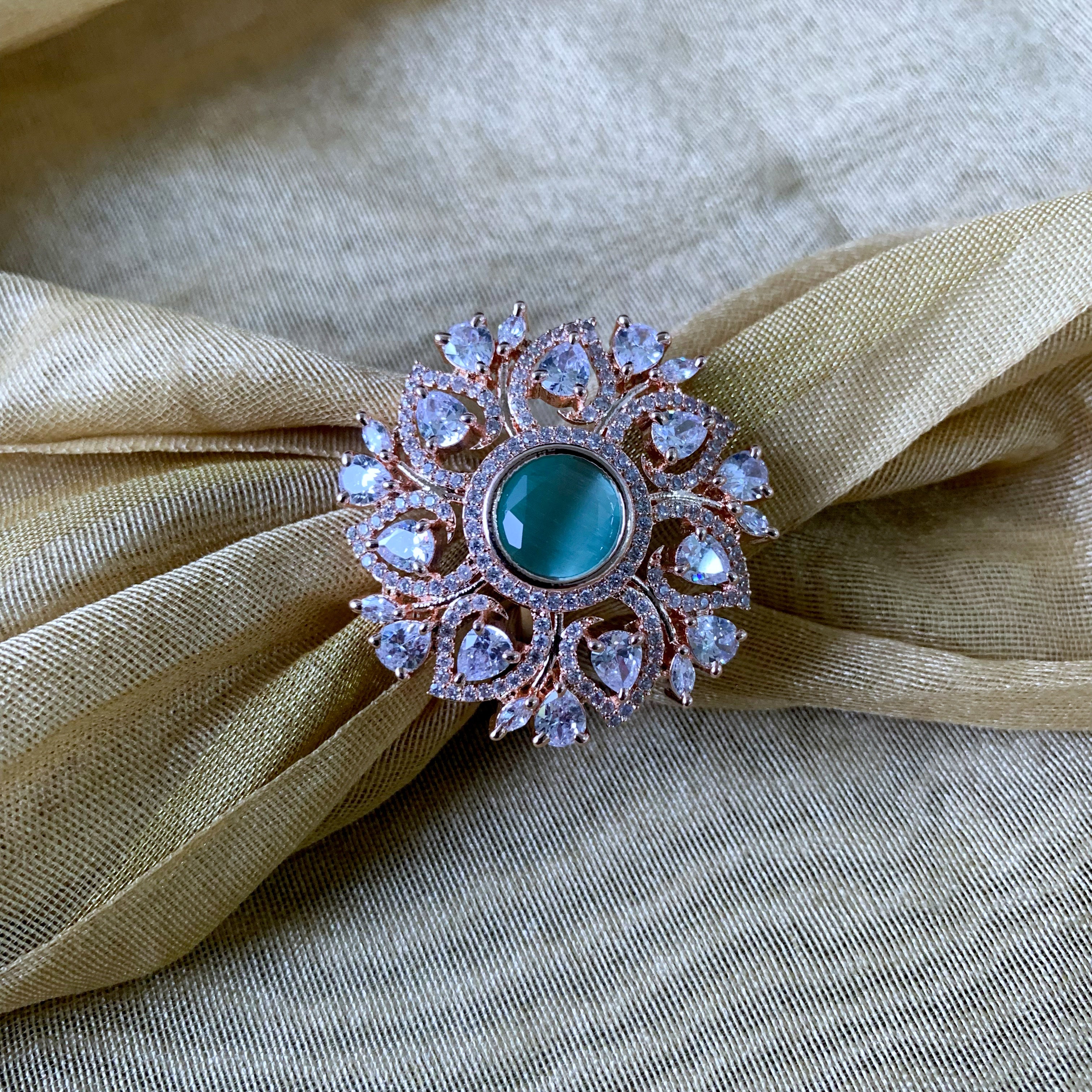 Anora Mint CZ Ring