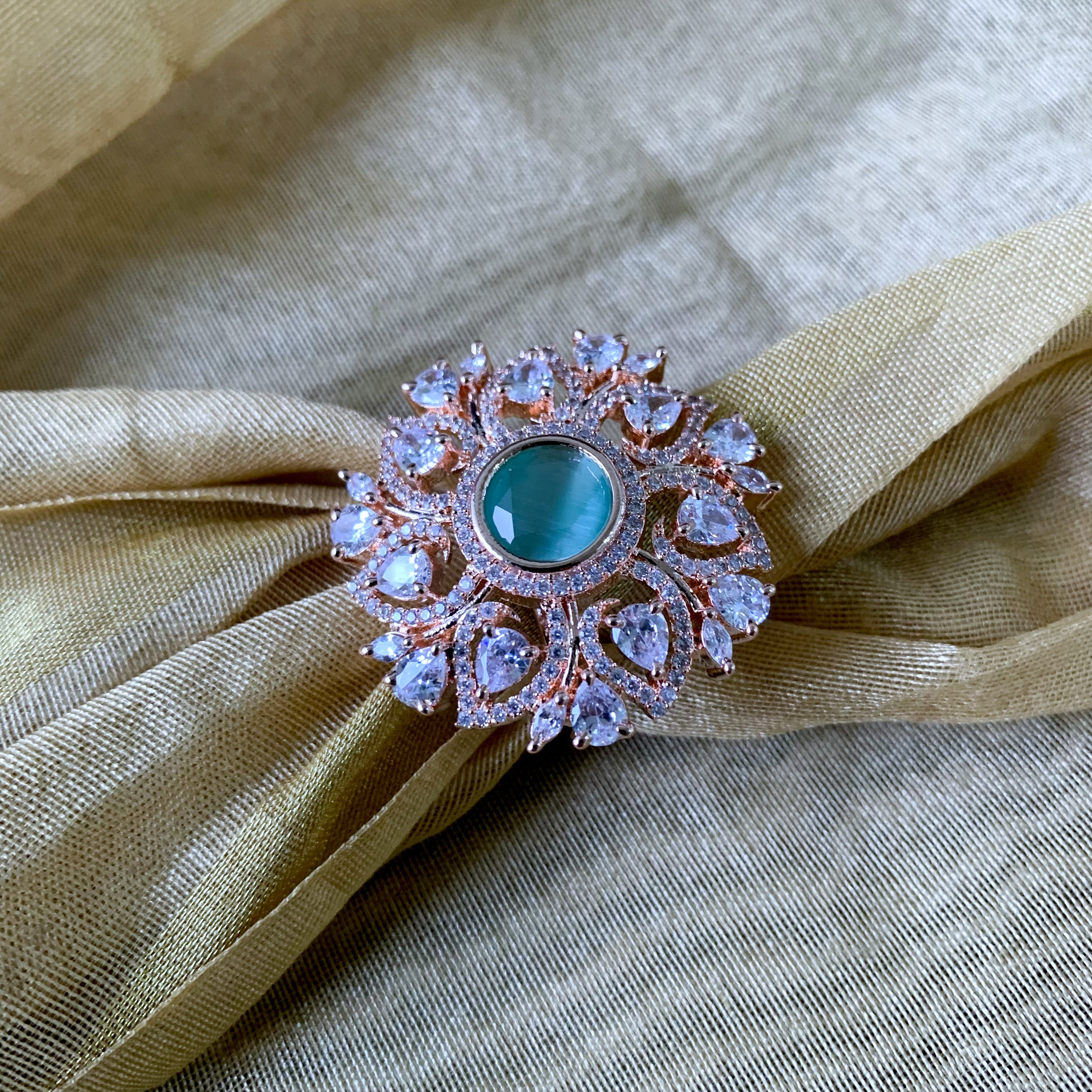 Anora Mint CZ Ring