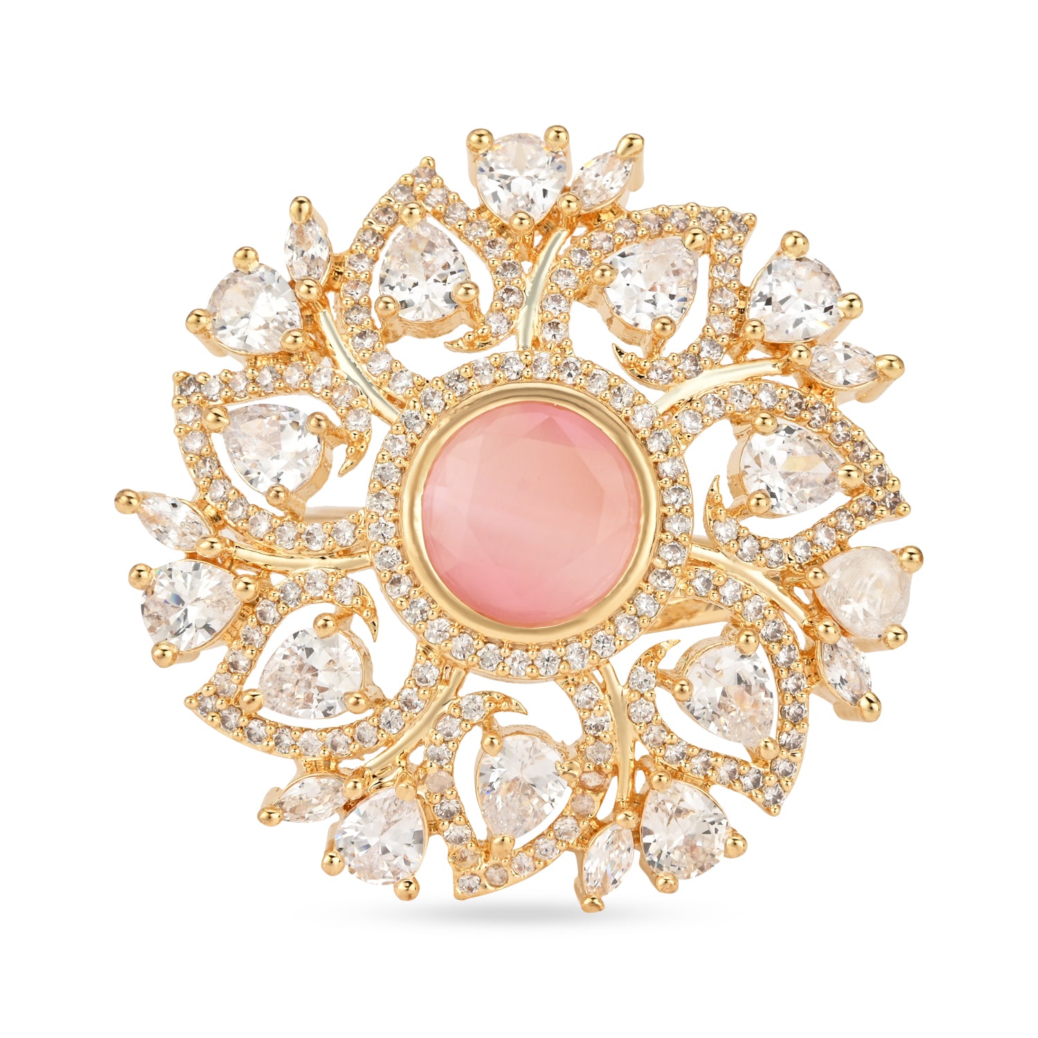Anora Pink CZ Ring