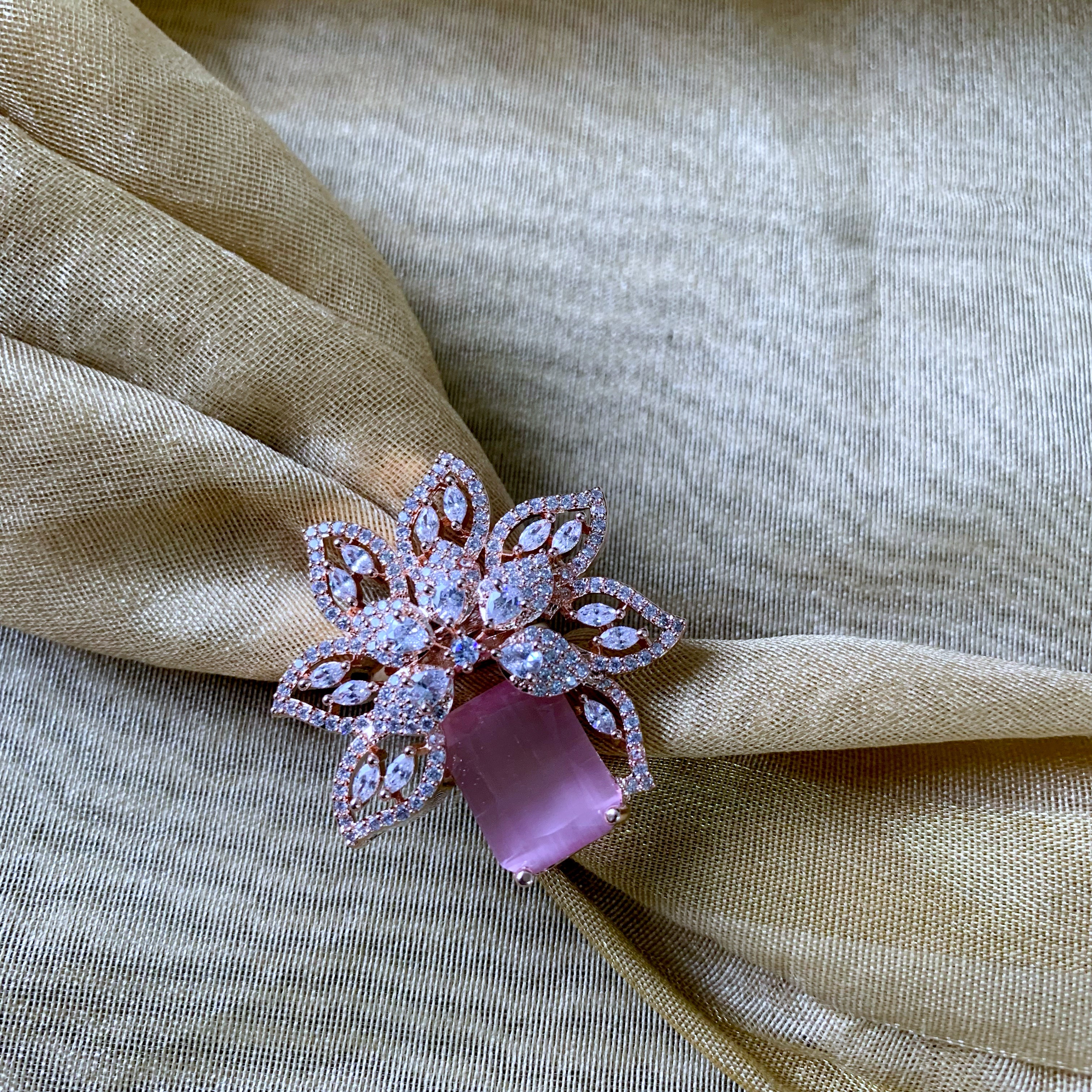 Liora Pink CZ Ring