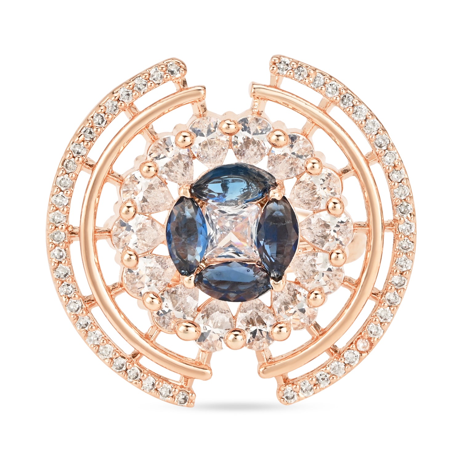 Marsha Blue CZ Ring