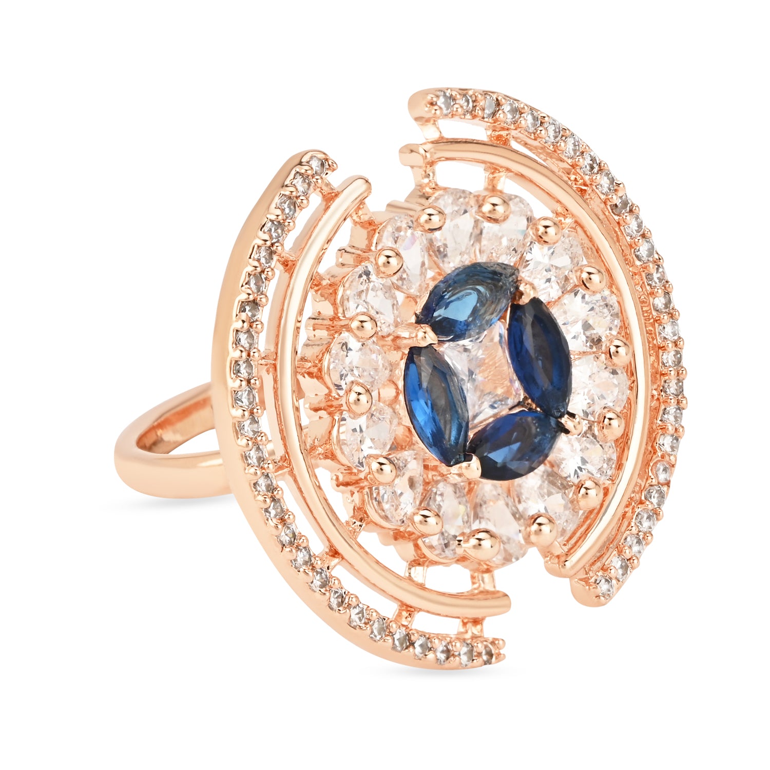 Marsha Blue CZ Ring