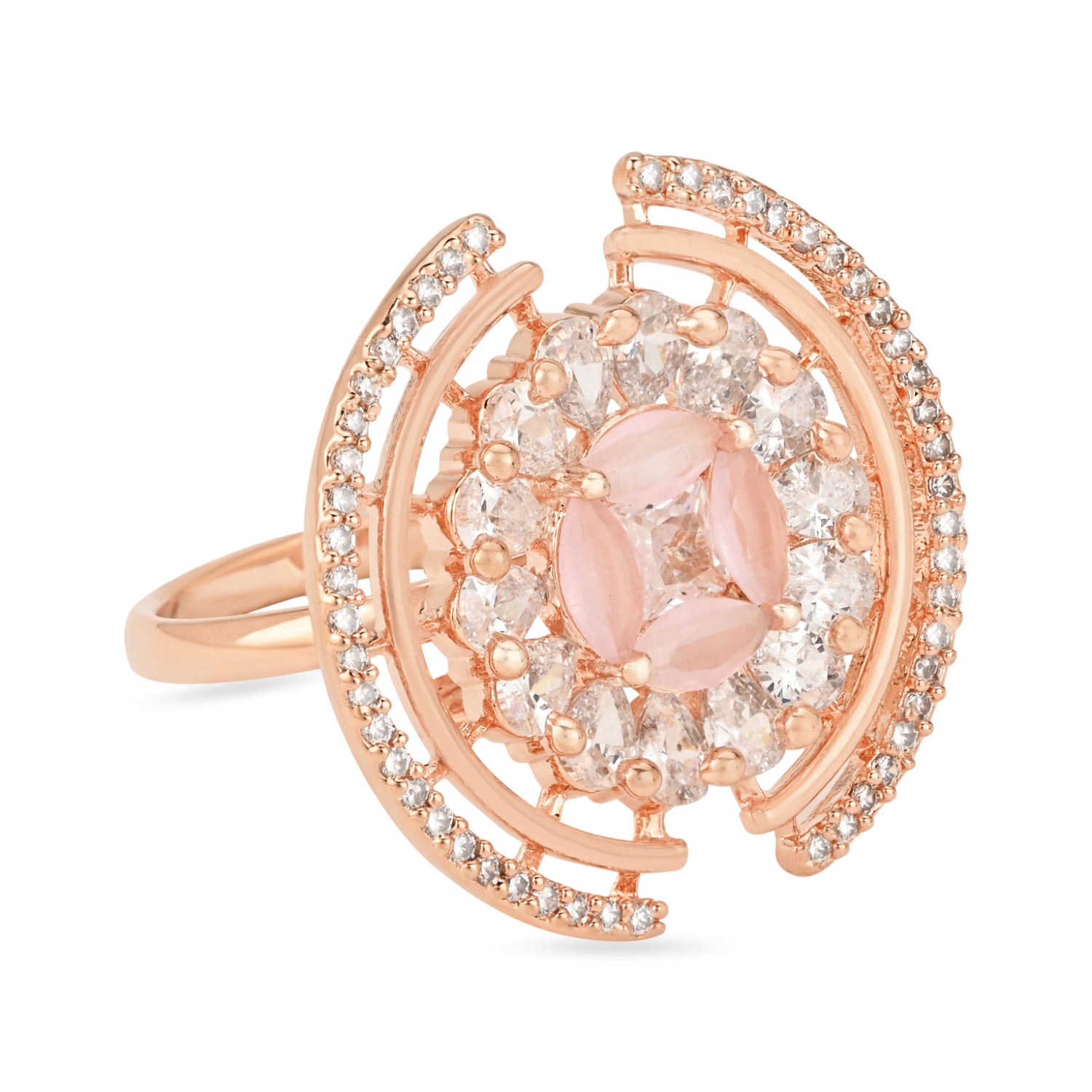 Marsha Pink CZ Ring
