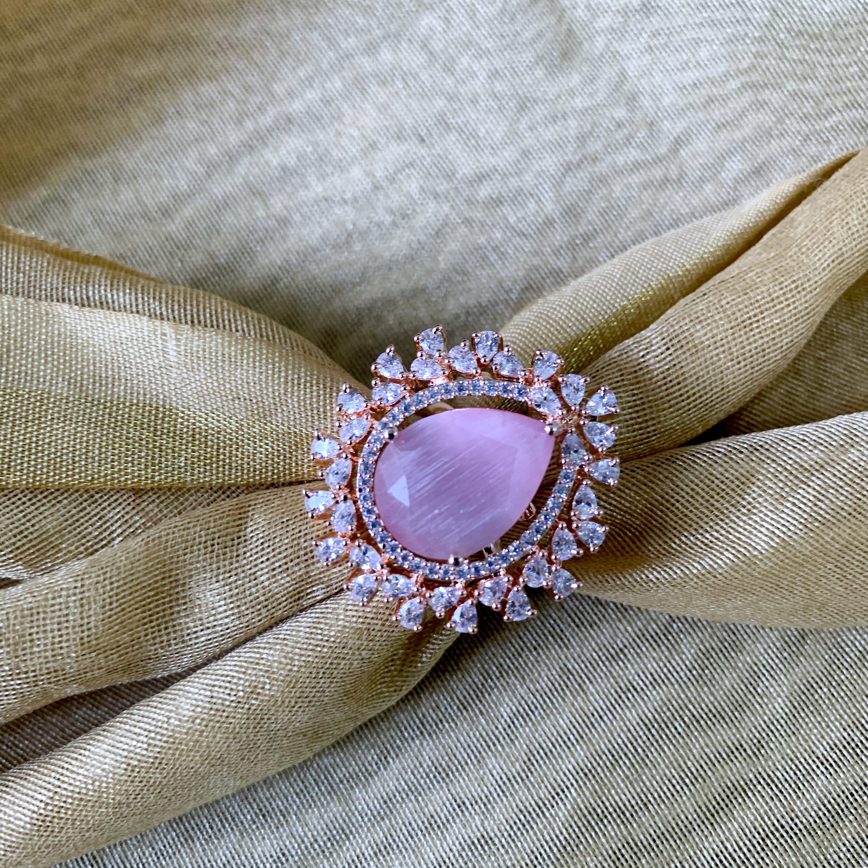 Clara Pink CZ Ring