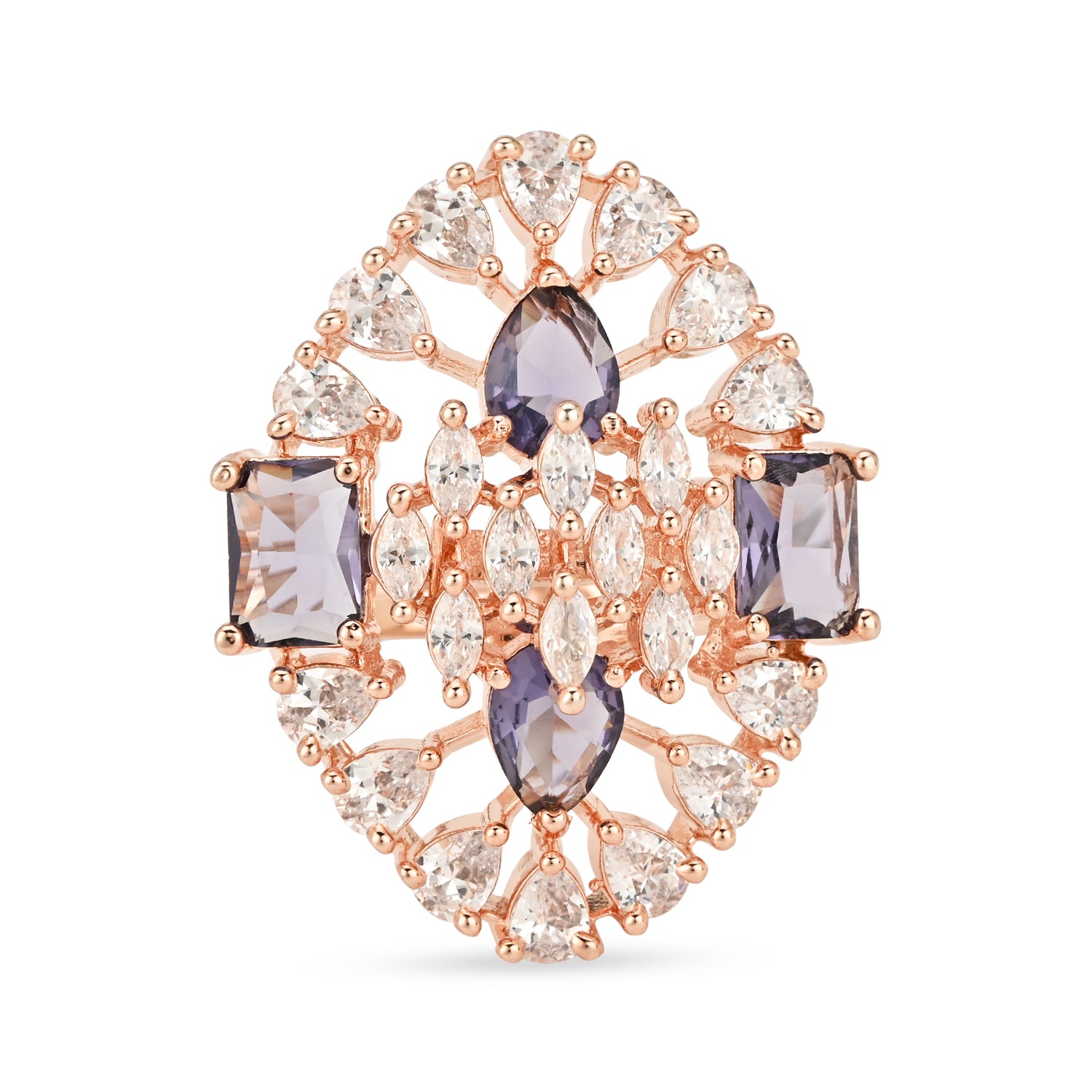 Florence Purple CZ Ring