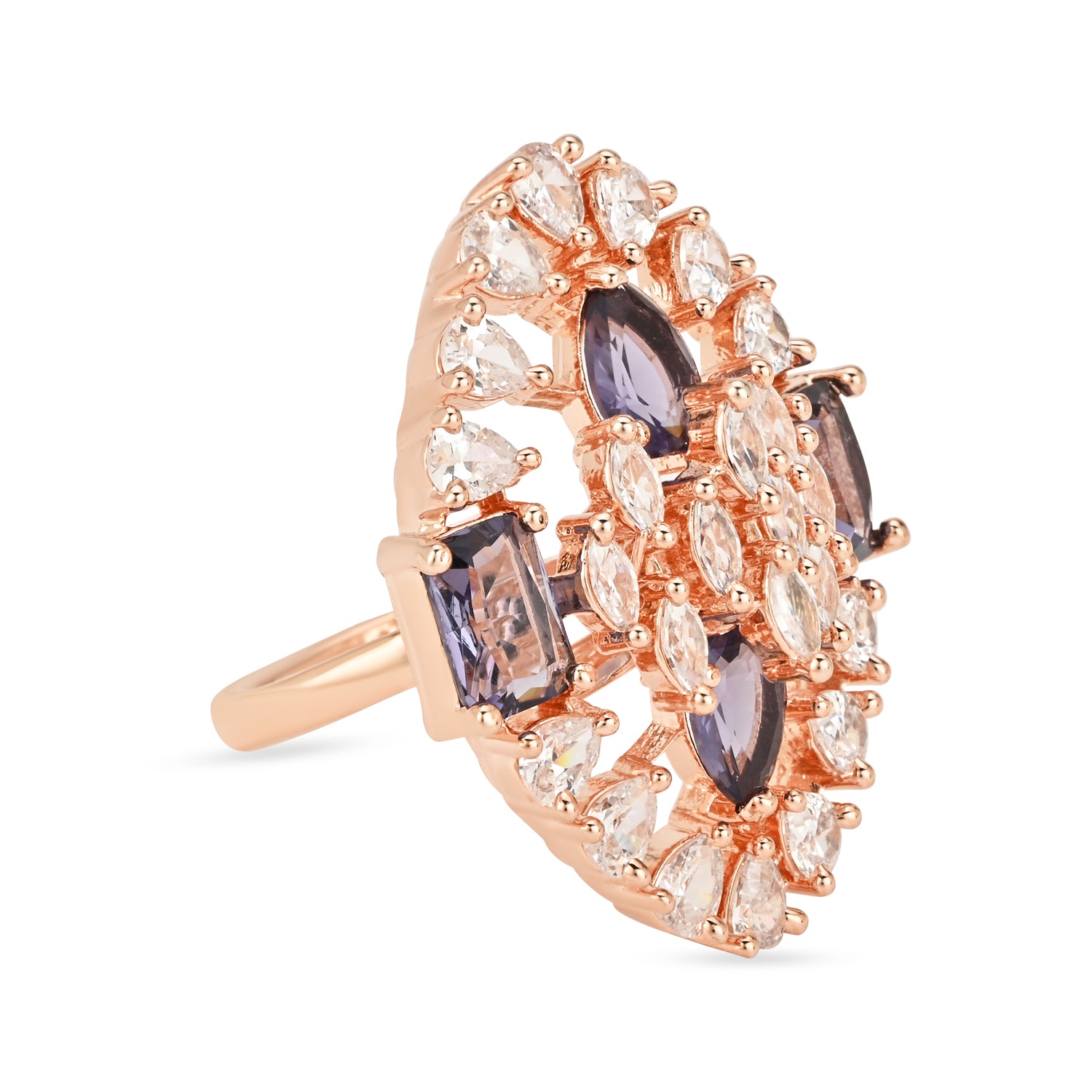 Florence Purple CZ Ring