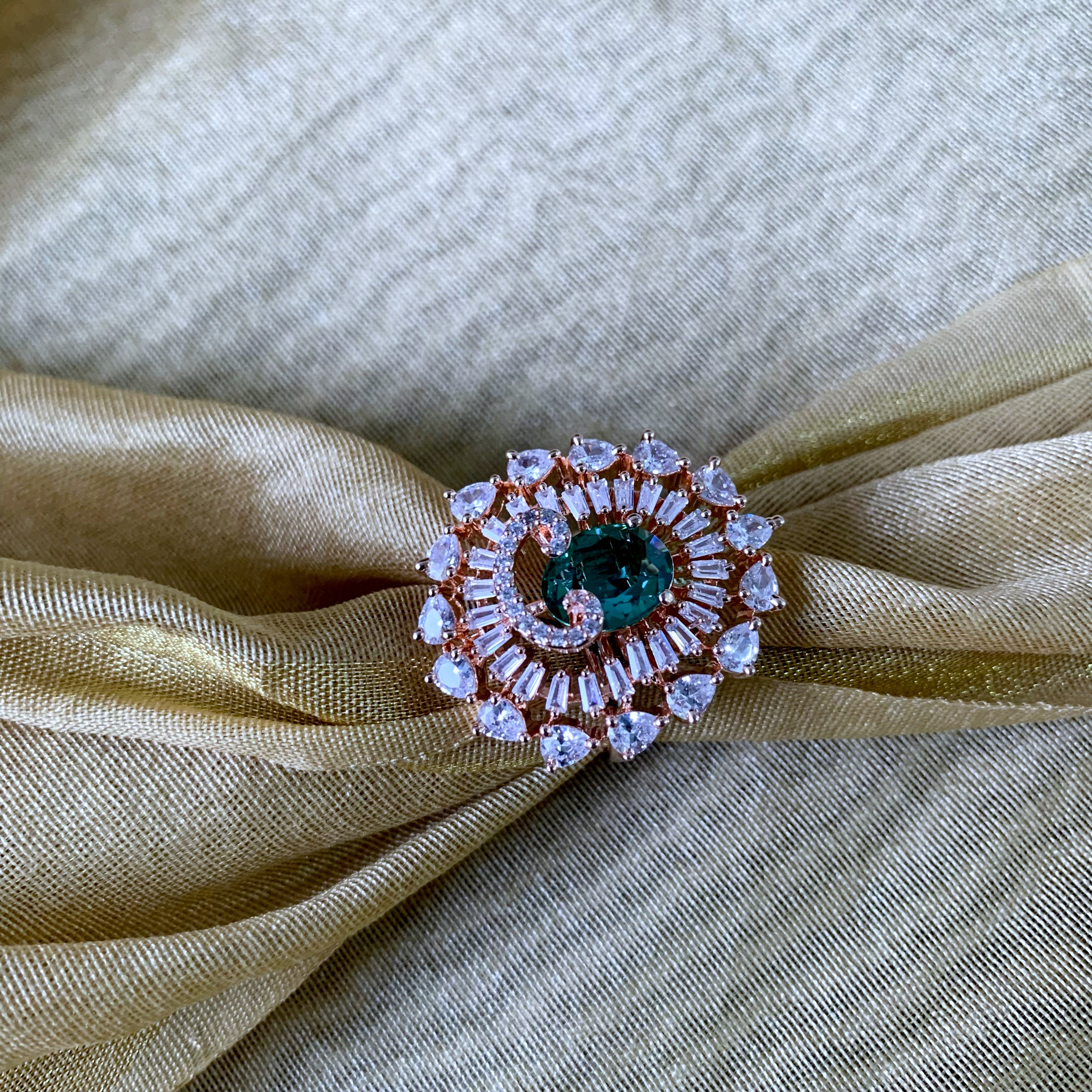 Manara Green CZ Ring