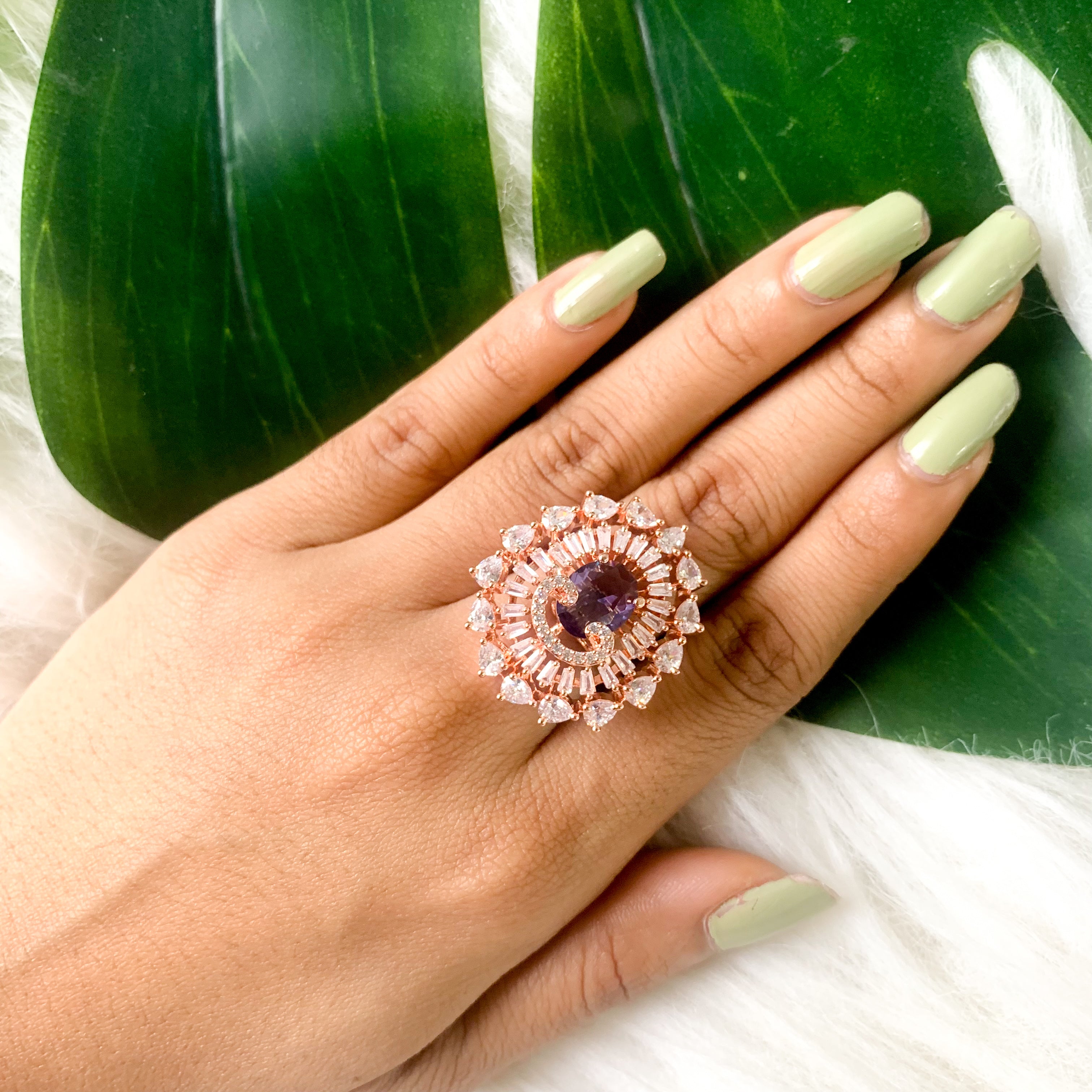 Manara Purple CZ Ring