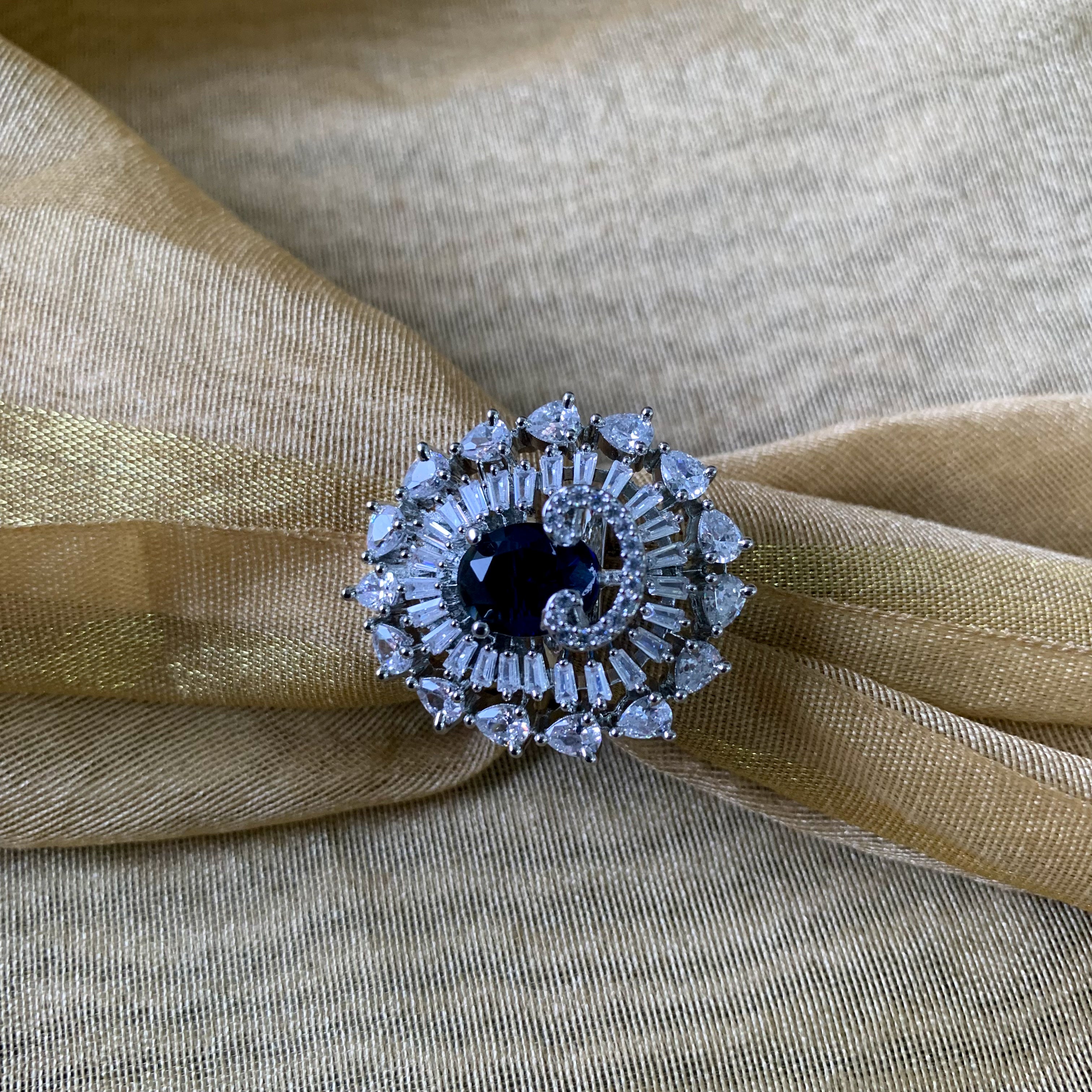 Manara Blue CZ Ring