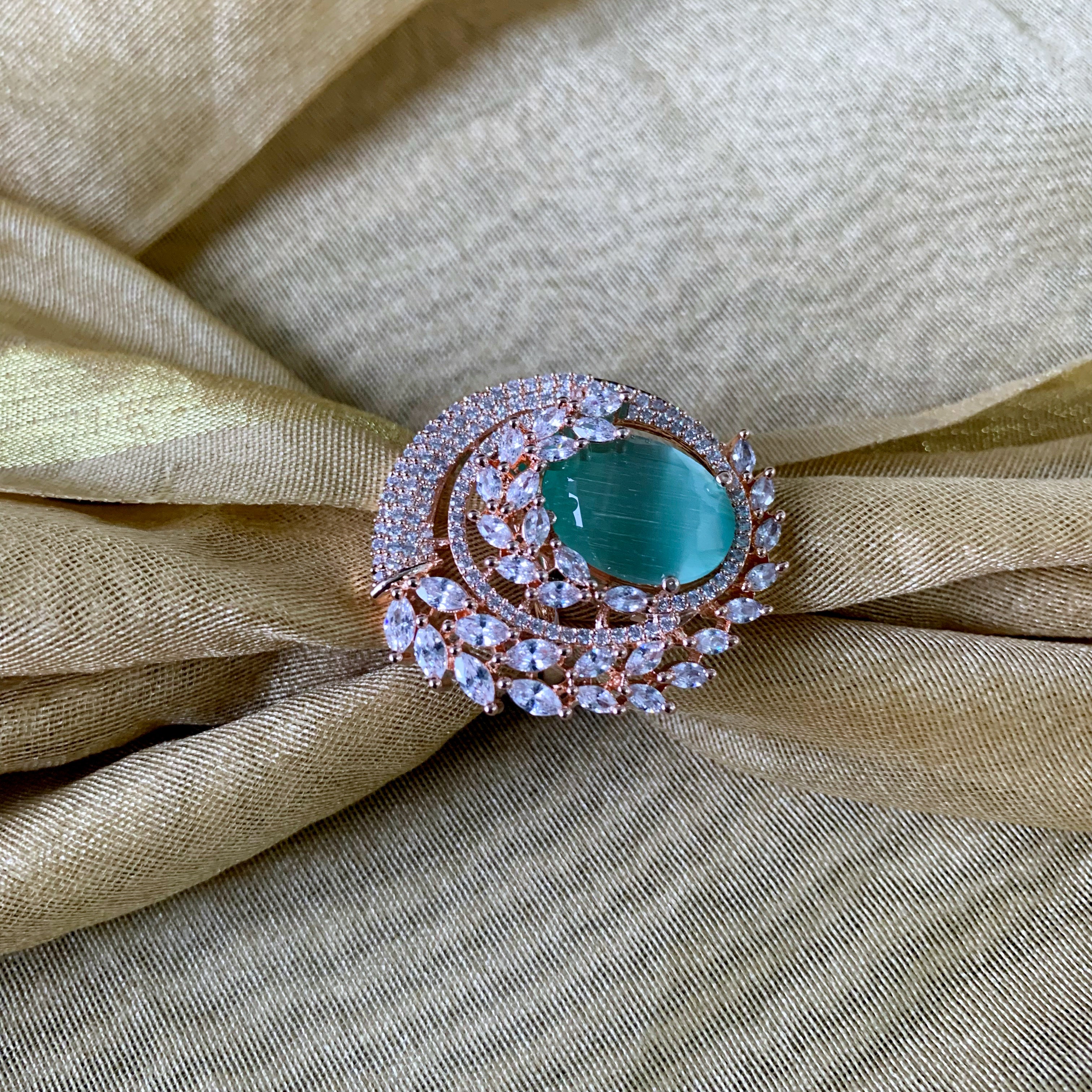 Gina Mint CZ Ring