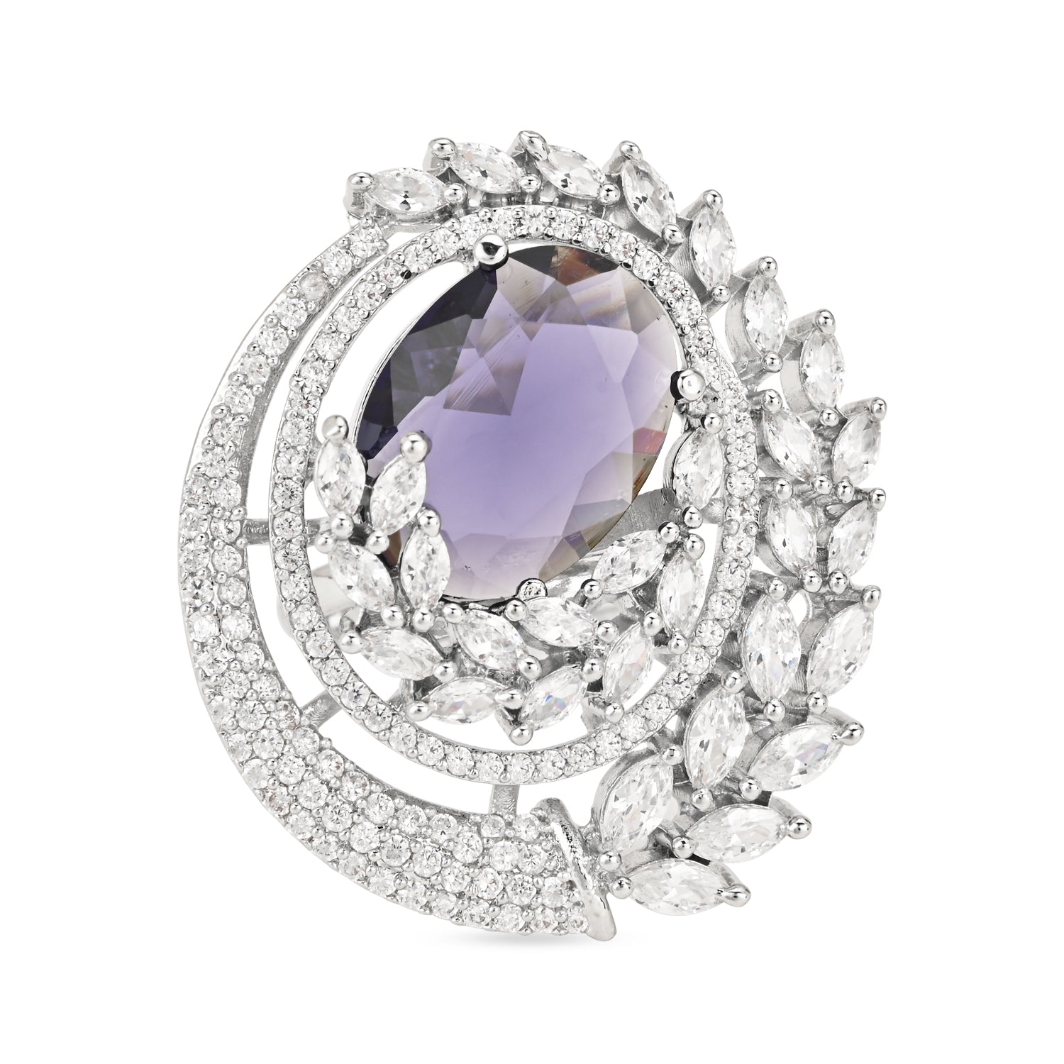 Gina Blue CZ Ring