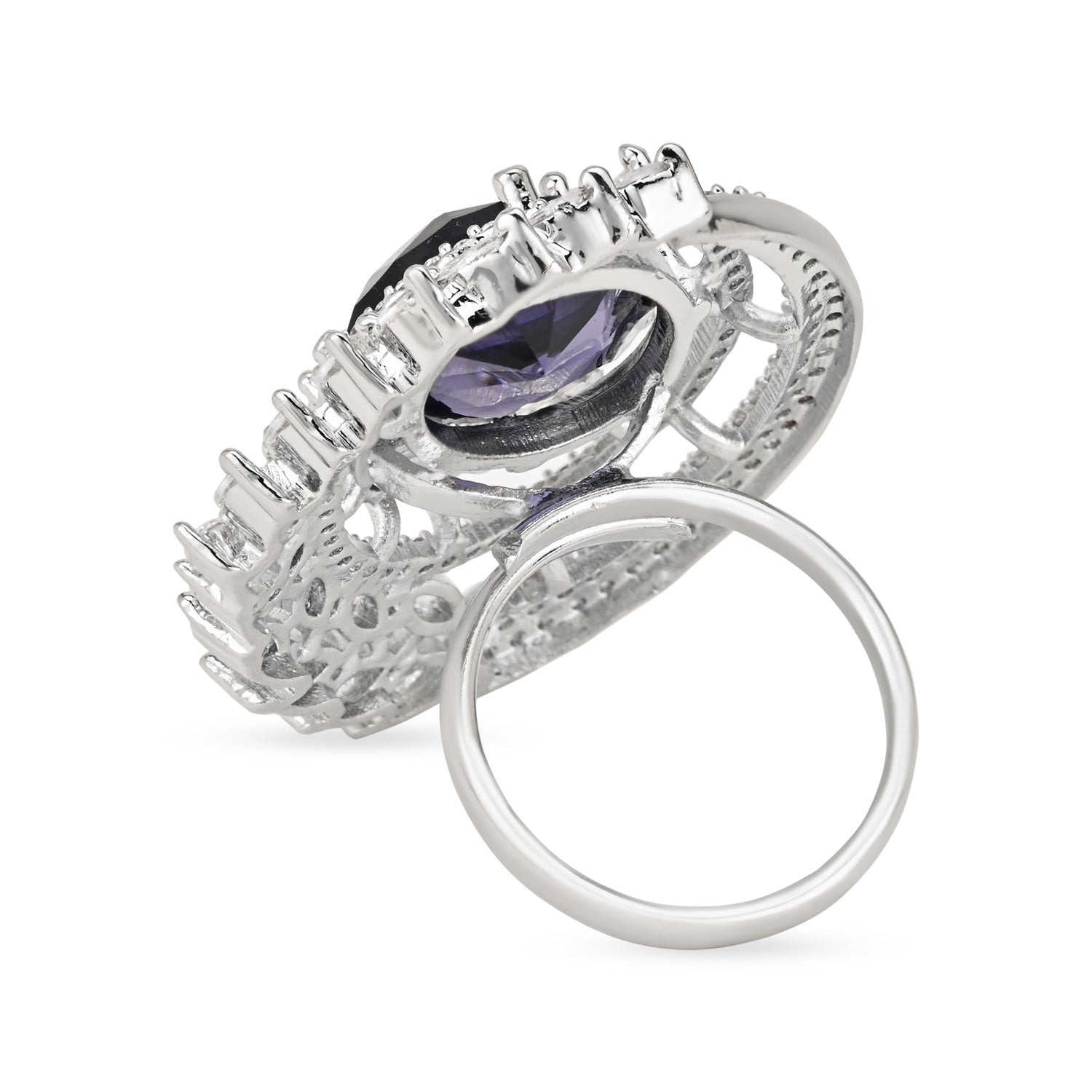 Gina Blue CZ Ring