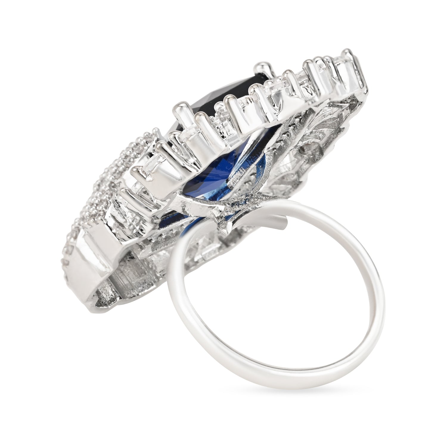 Niya Blue CZ Ring