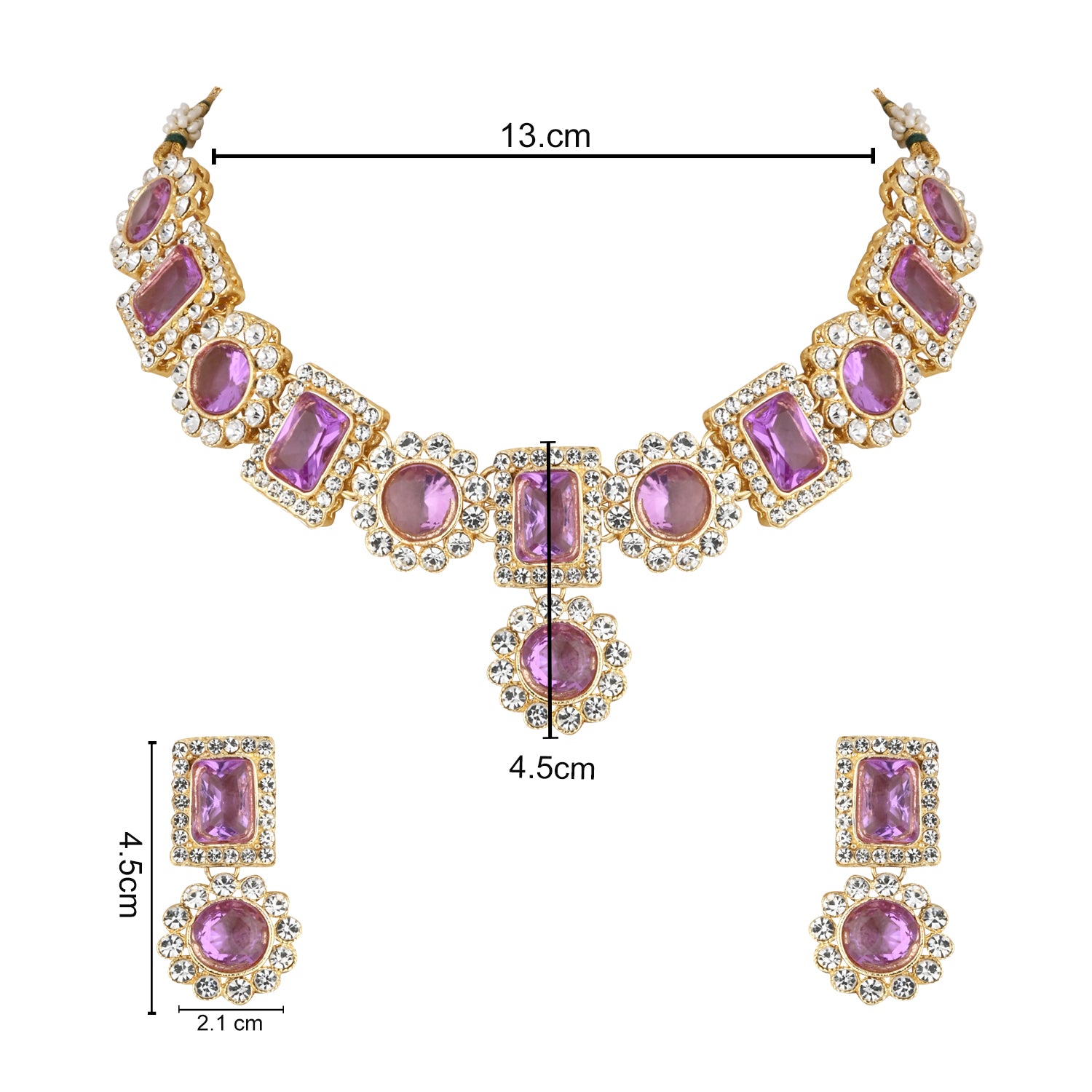 Tanushree Purple Necklace Set