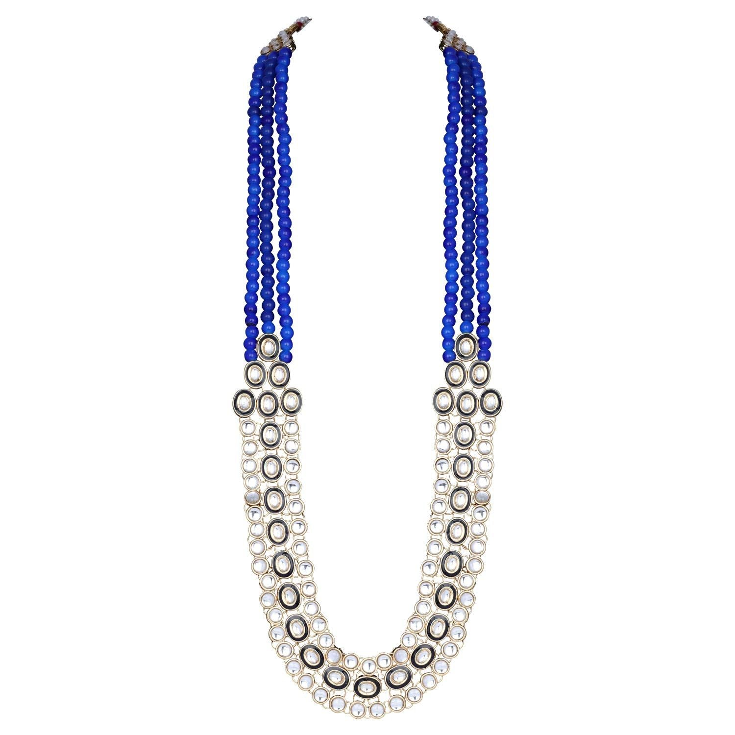 Vighnaharta Blue Pearl & Kundan Mala