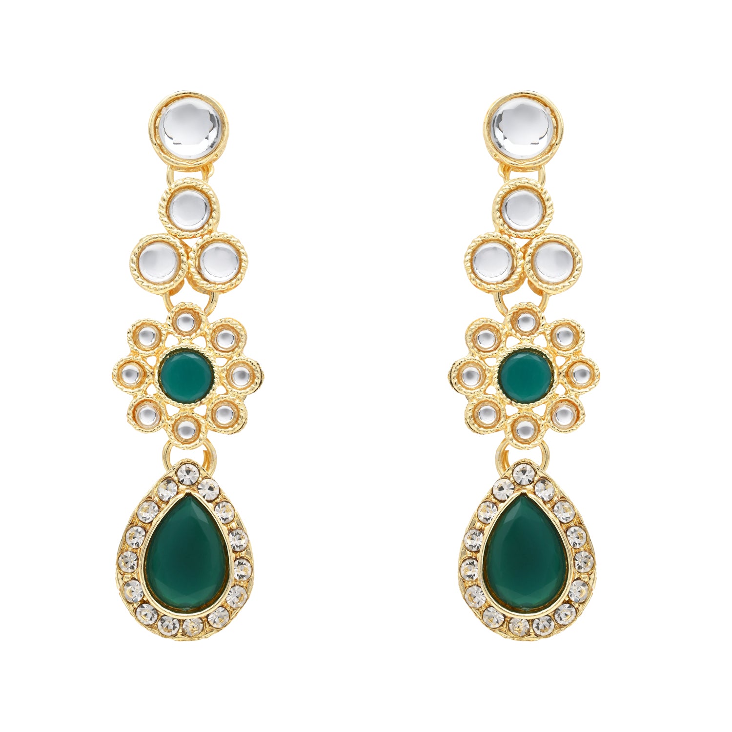 Archana Green Jewellery set