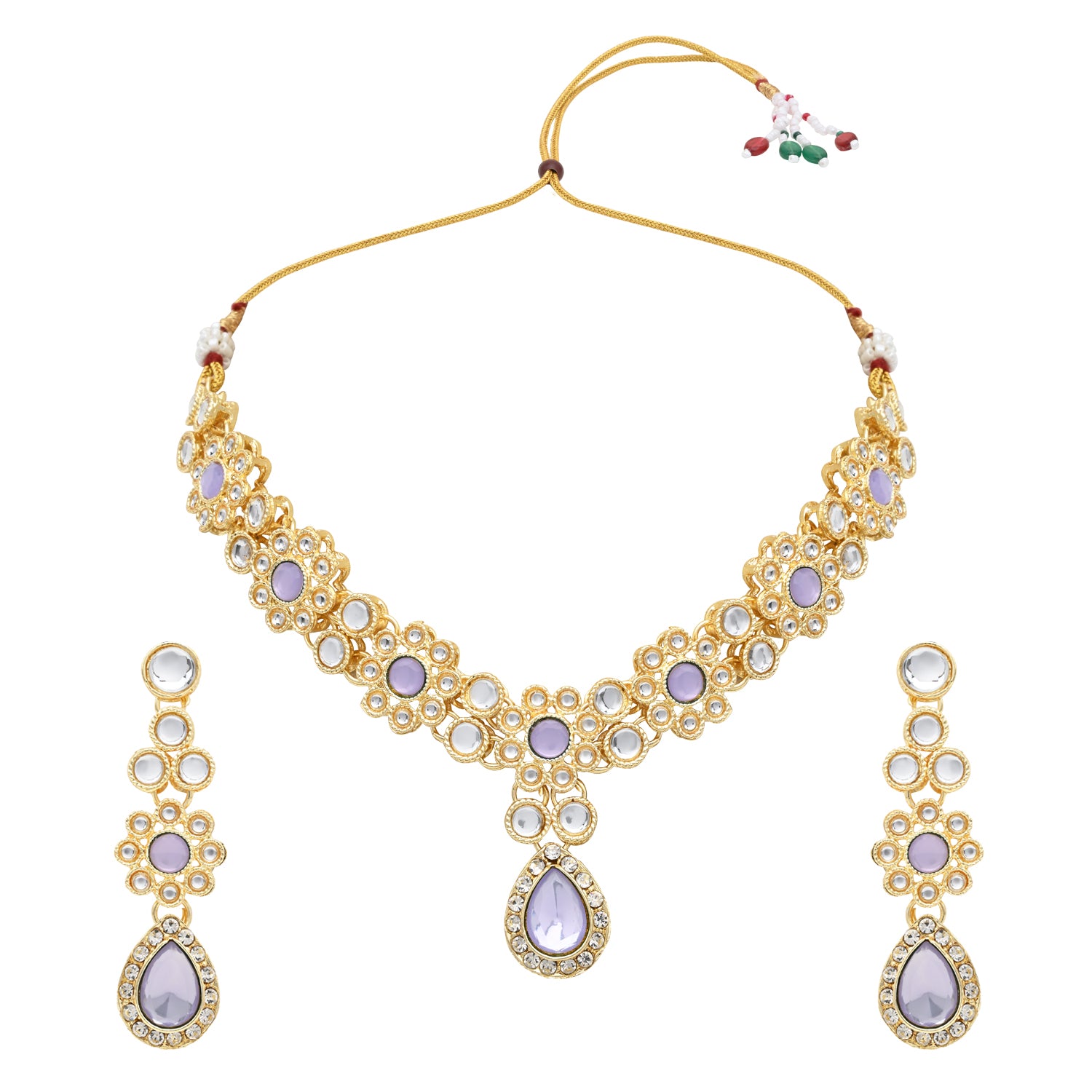 Archana Purple Jewellery set