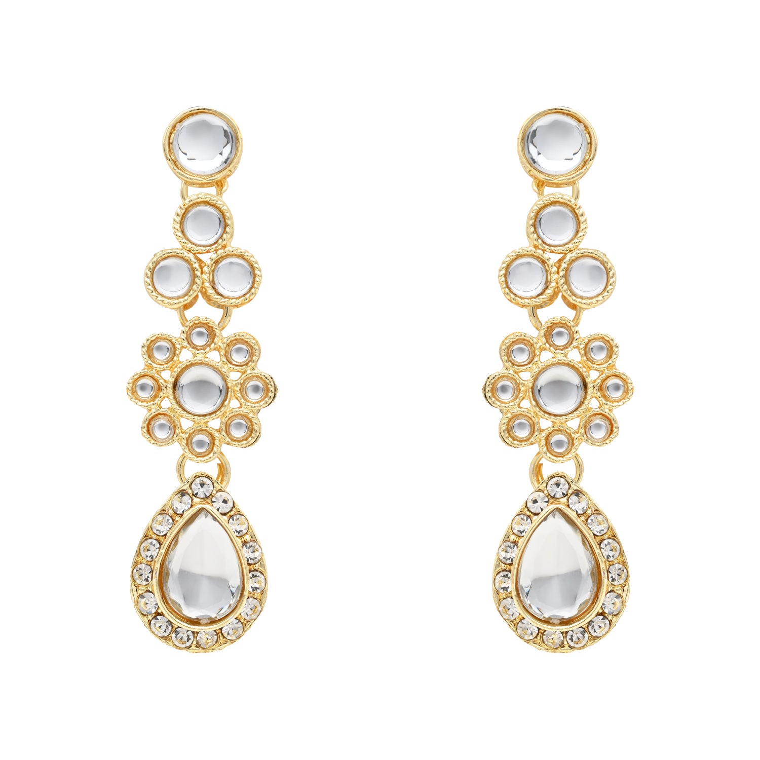 Archana White Jewellery set