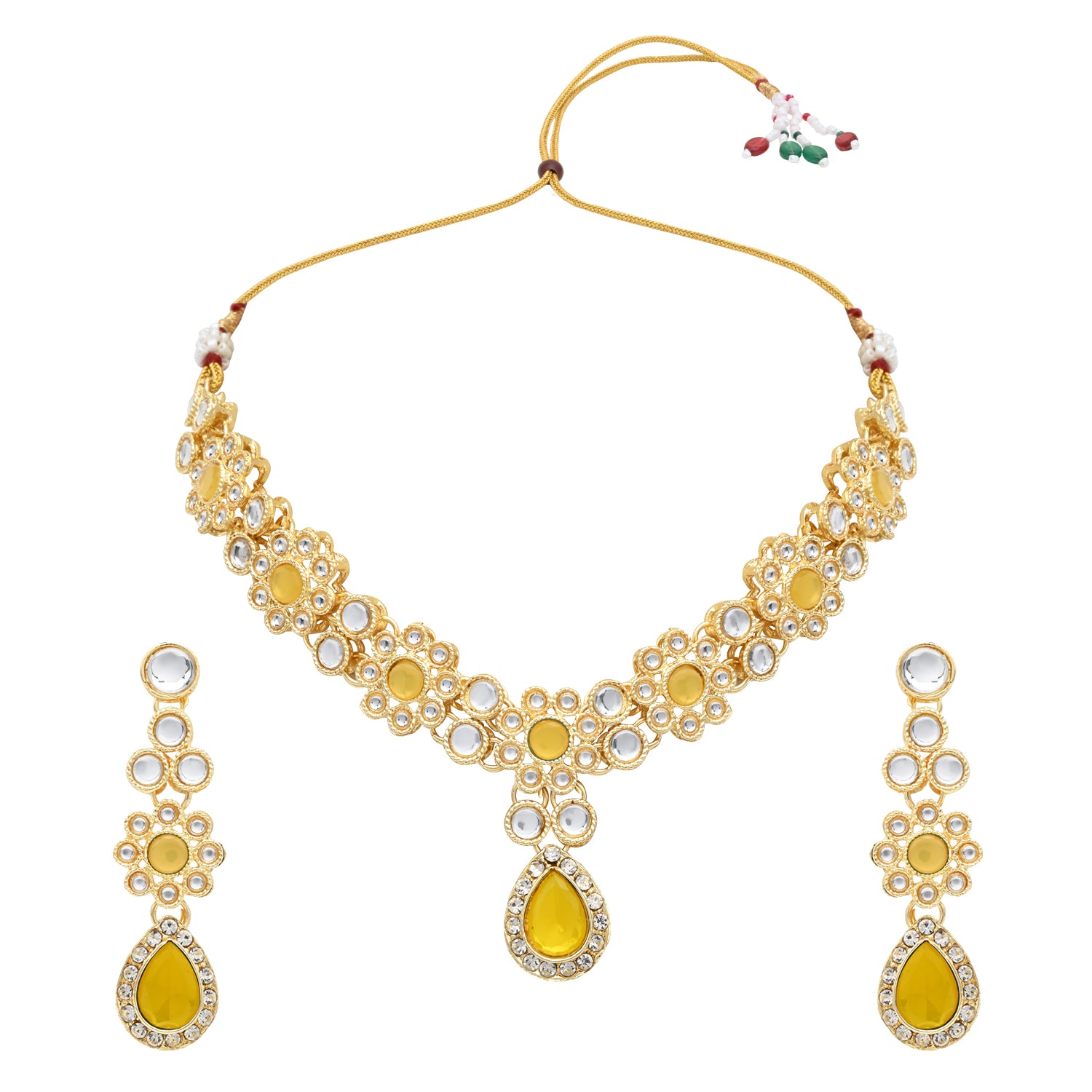 Archana YellowJewellery set