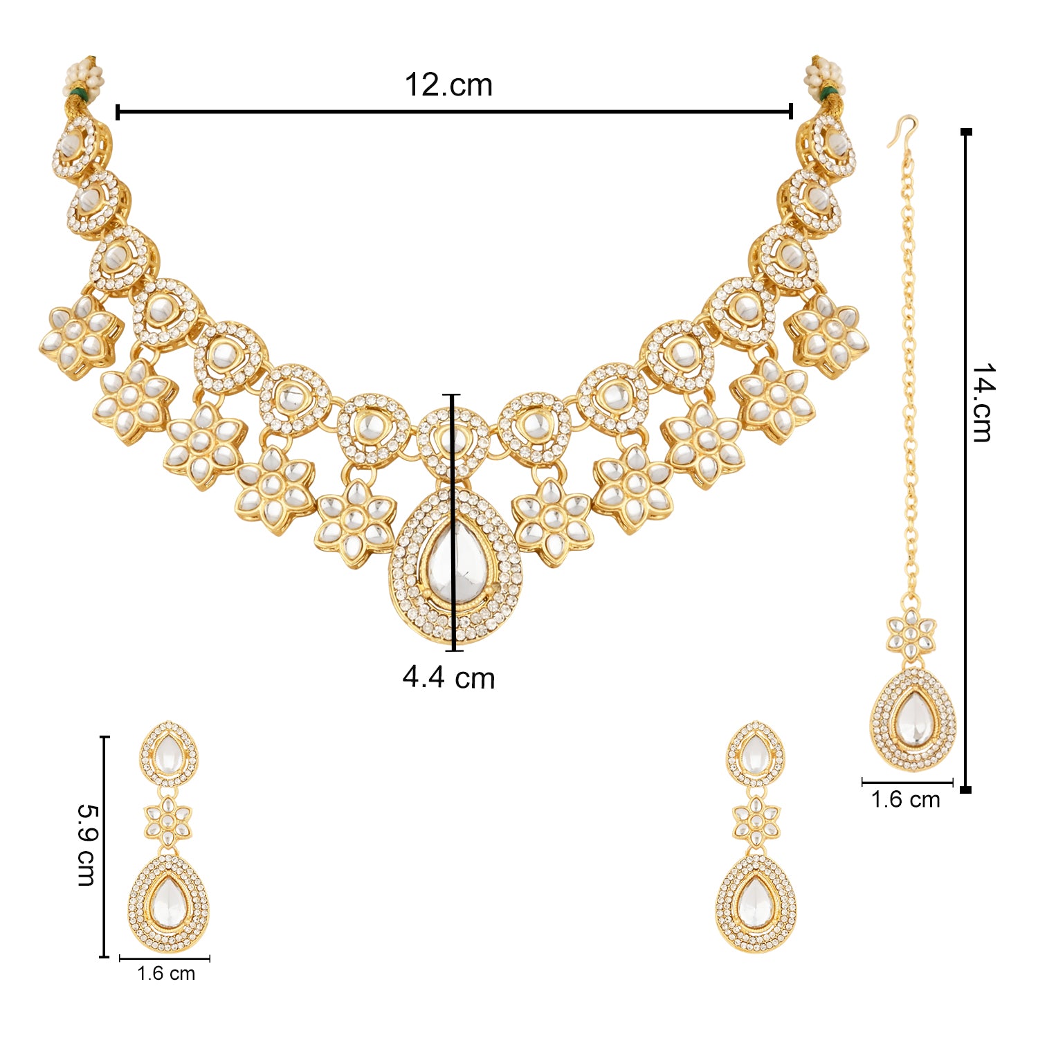 Vansha White Necklace set