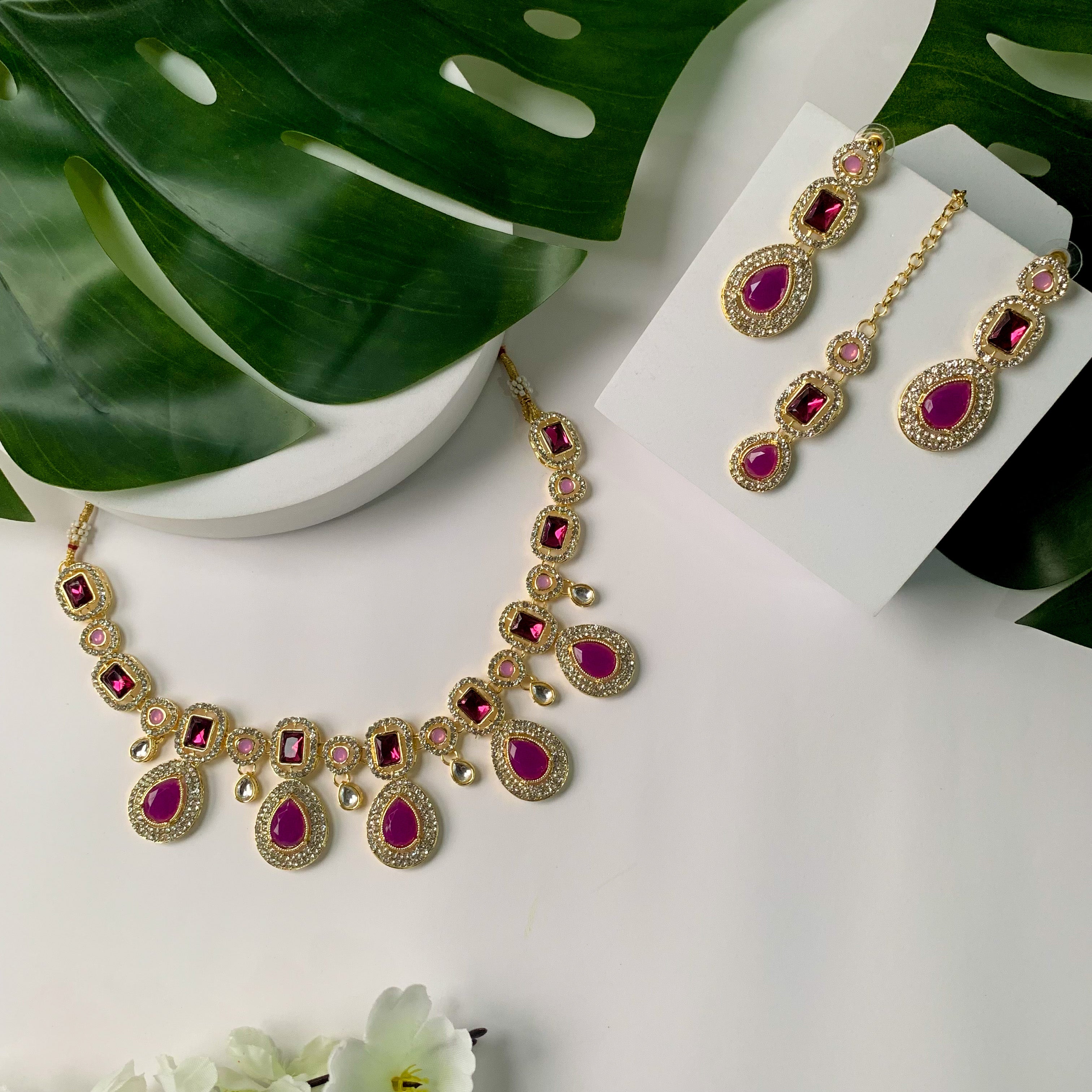Bhumi Purple Necklace set