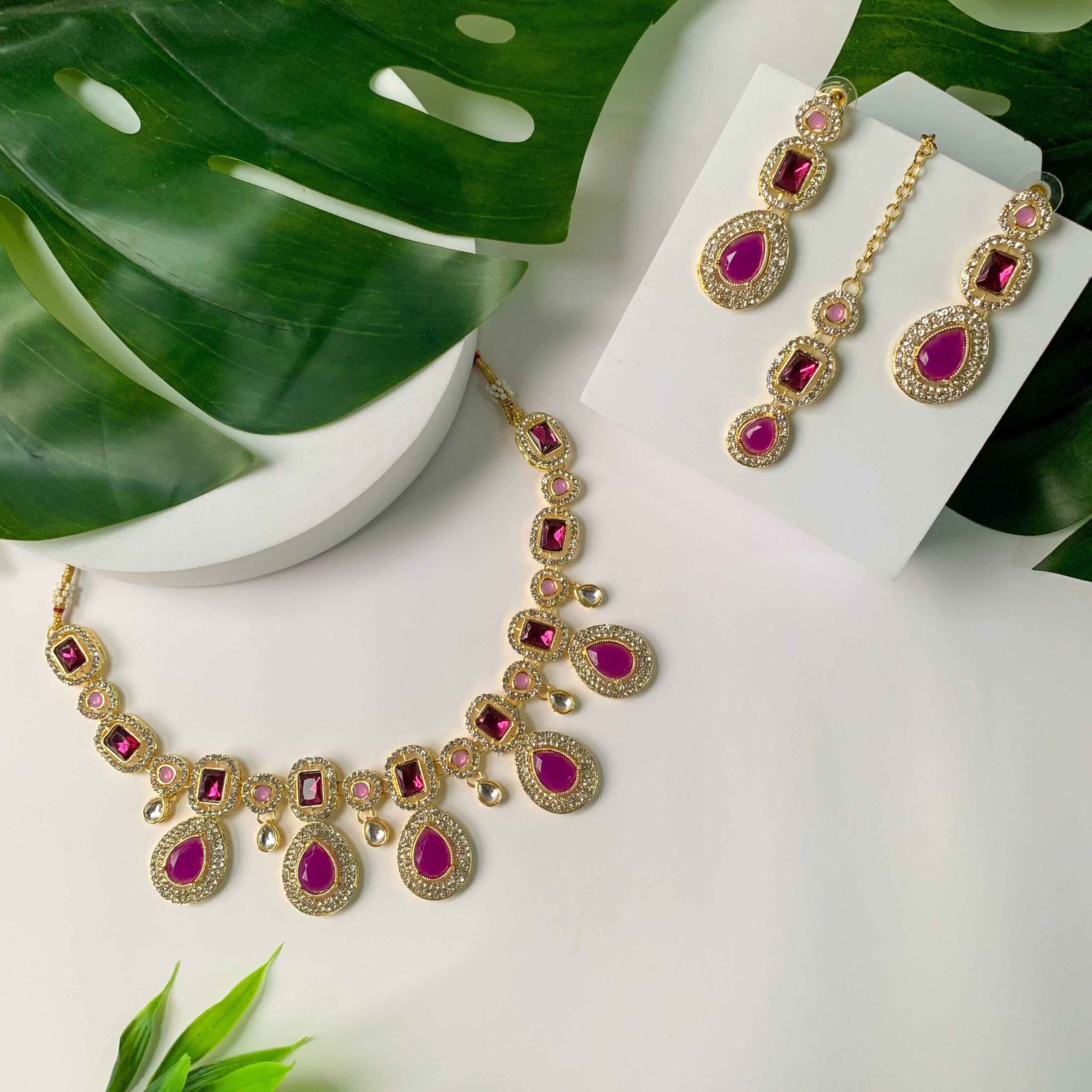 Bhumi Purple Necklace set