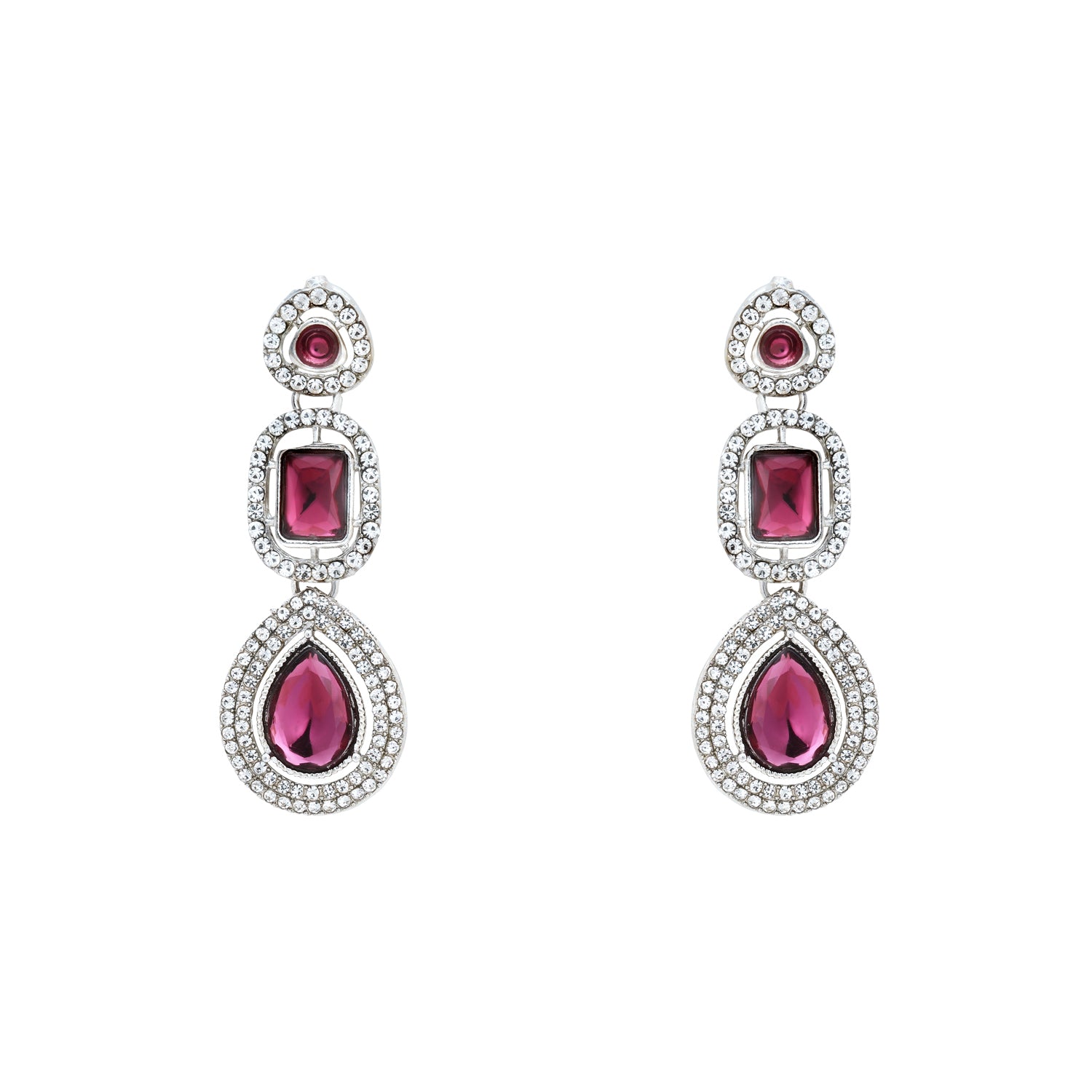 Bhumi Silver Wine Necklace set