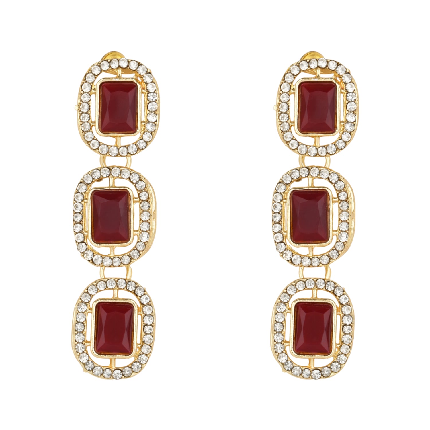 Parineeti Maroon Necklace set