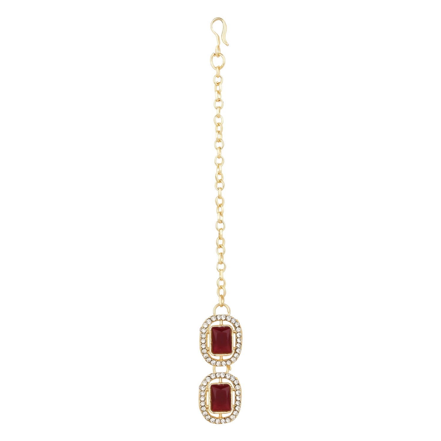 Parineeti Maroon Necklace set