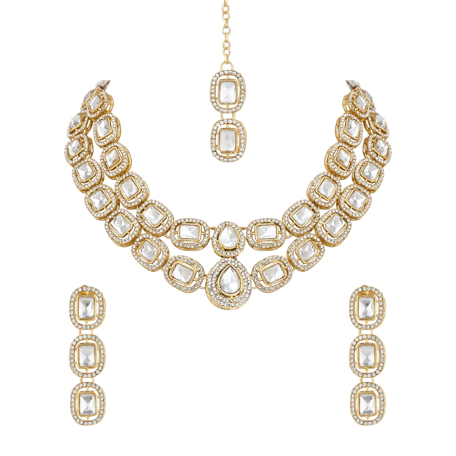 Parineeti White Necklace set