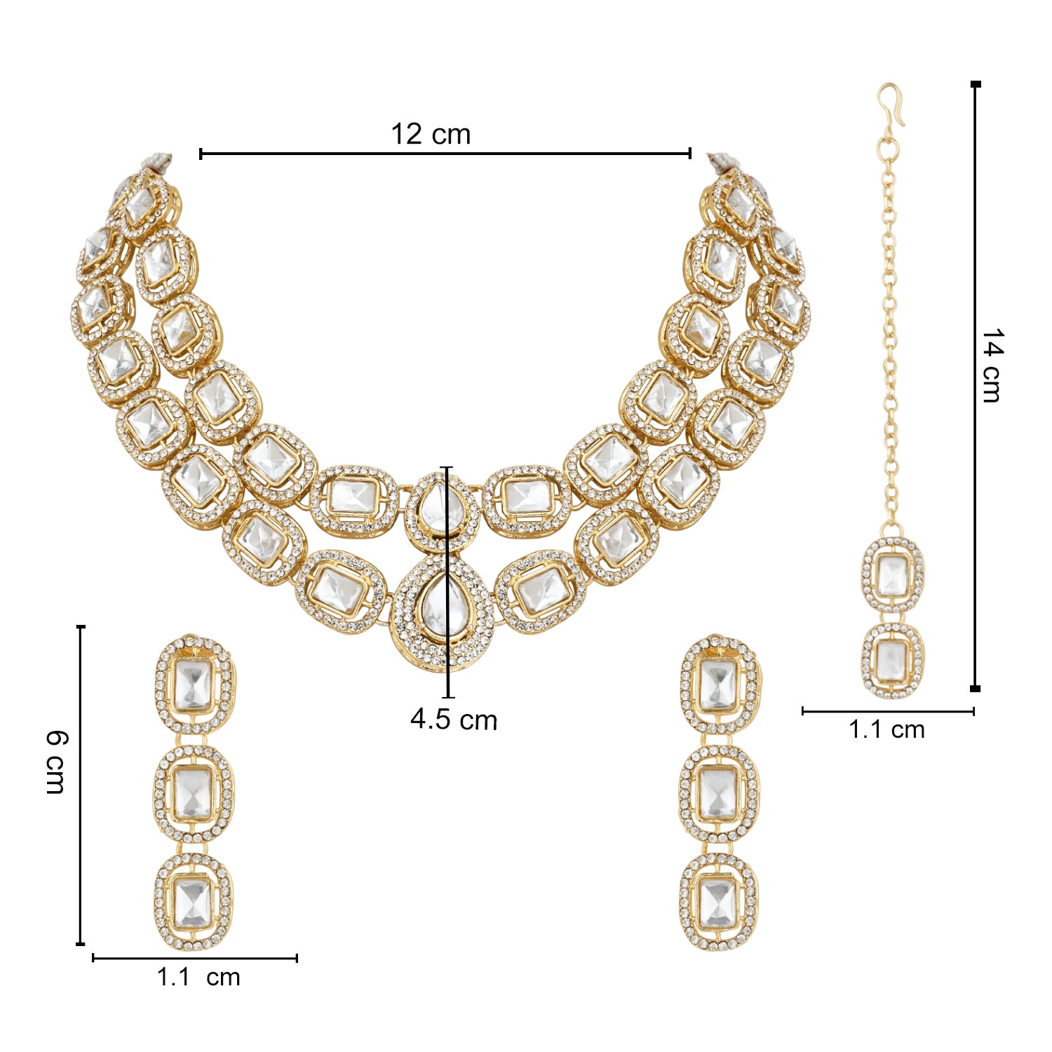 Parineeti White Necklace set